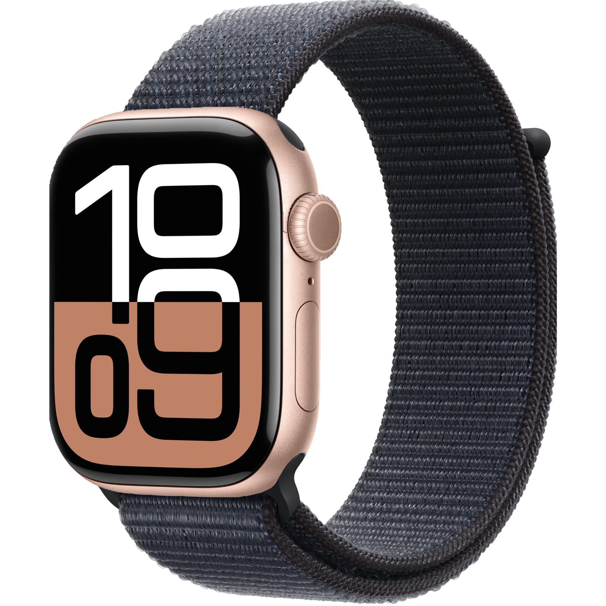 Apple Watch Series 10 42mm Rose Gold Aluminium Case GPS Sport Loop [~Refurbished]