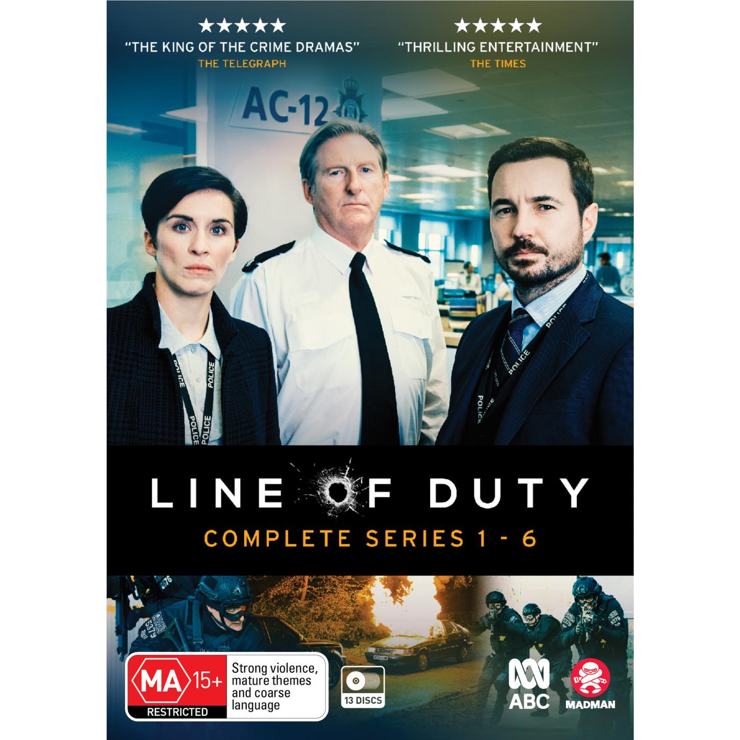 Line of Duty Complete Series 1-6 JB Hi-Fi