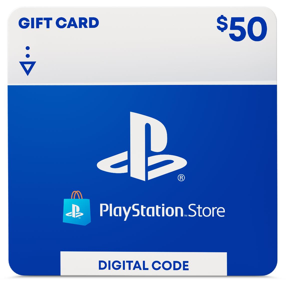 PlayStation Store Wallet $50 Gift Card (Digital Download)