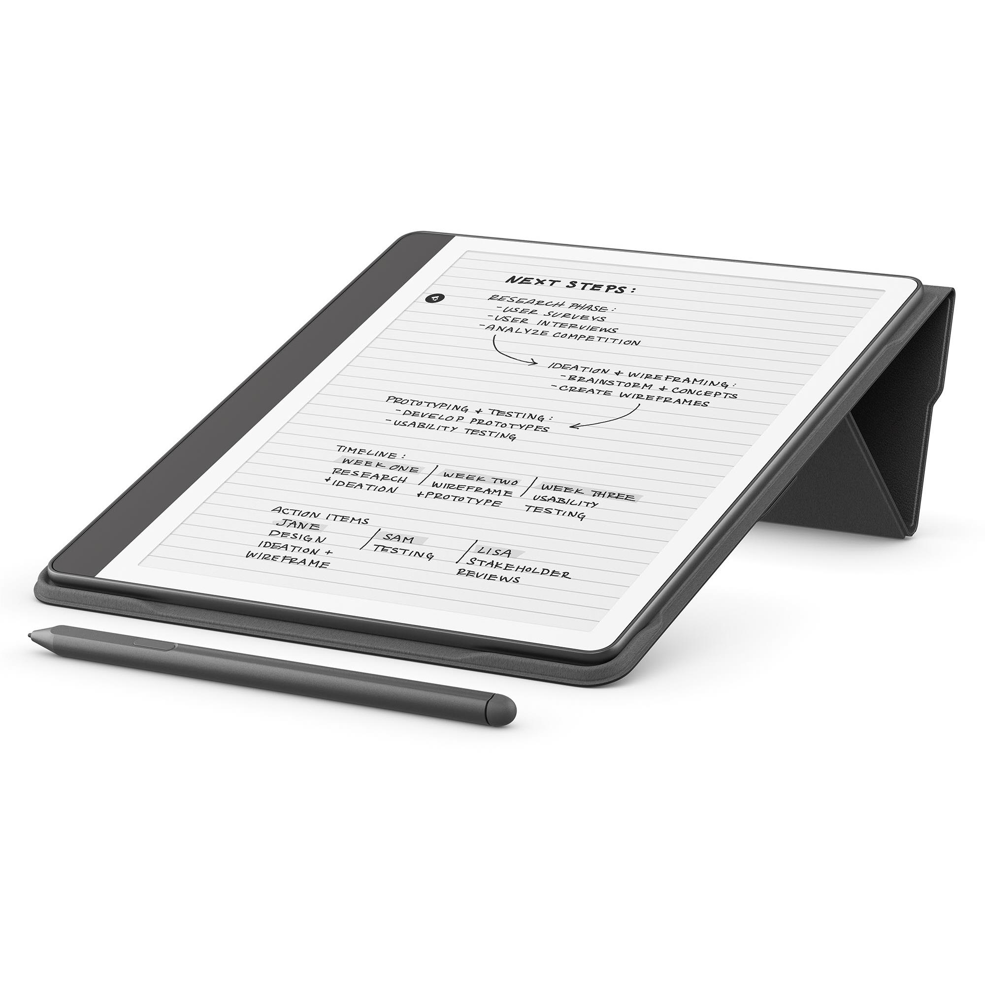 Kindle Scribe Plant Based Leather Folio [2024] (Black) - JB Hi-Fi