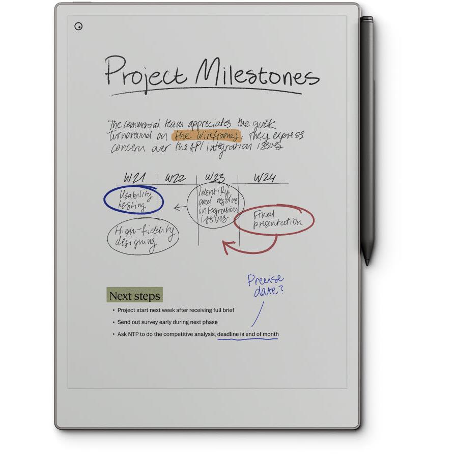 reMarkable Paper Pro with MarkerPlus