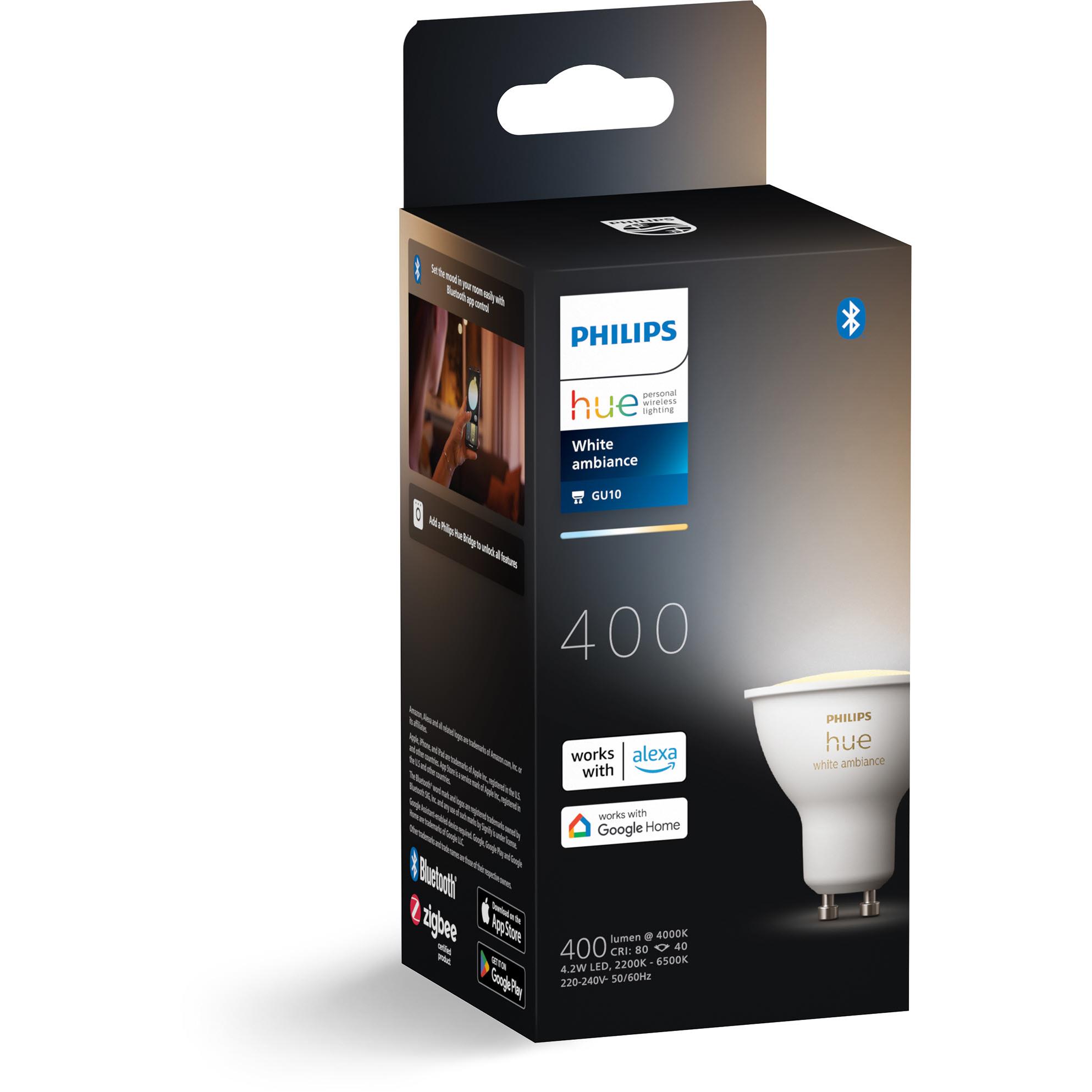 Philips Hue White Ambient Bluetooth Bulb (GU10) JB Hi-Fi