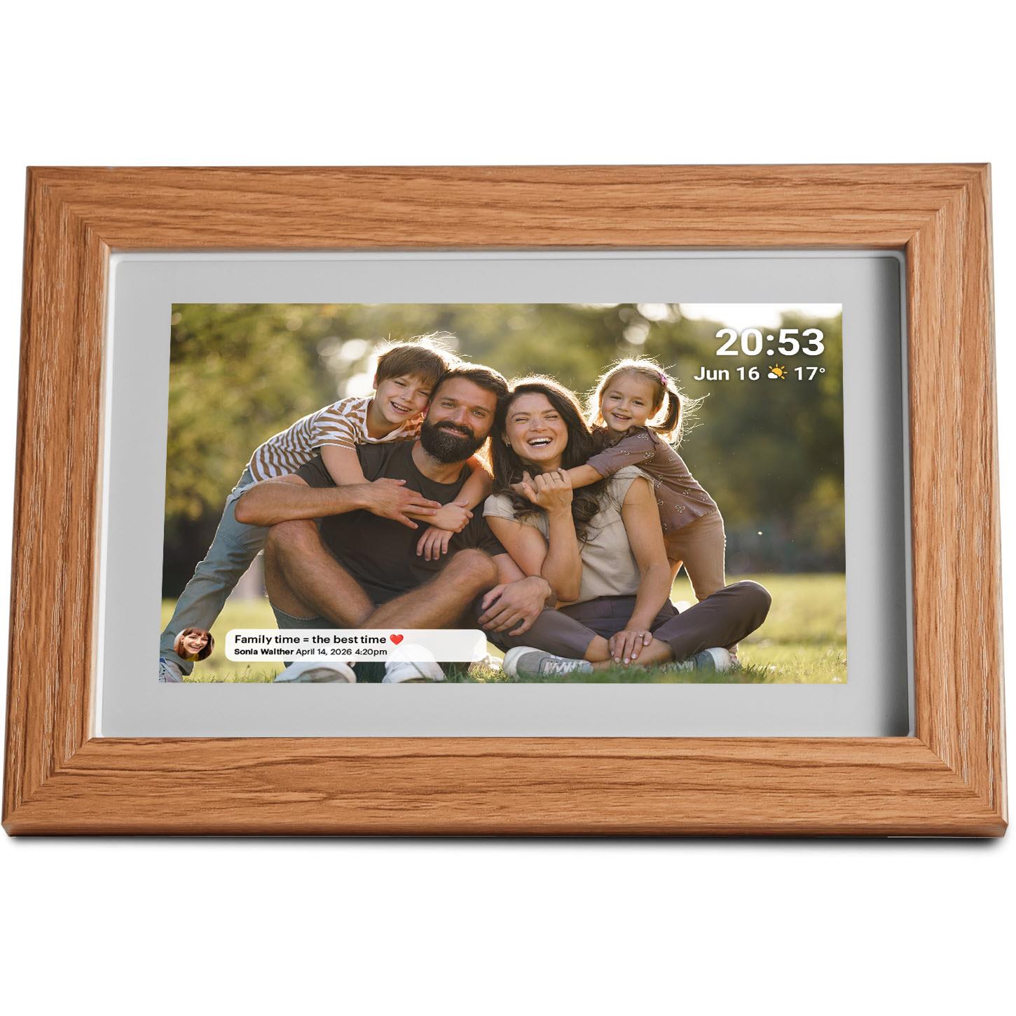 Jackson Frameo Smart Digital Photo Frame 7" 16GB (White Oak)