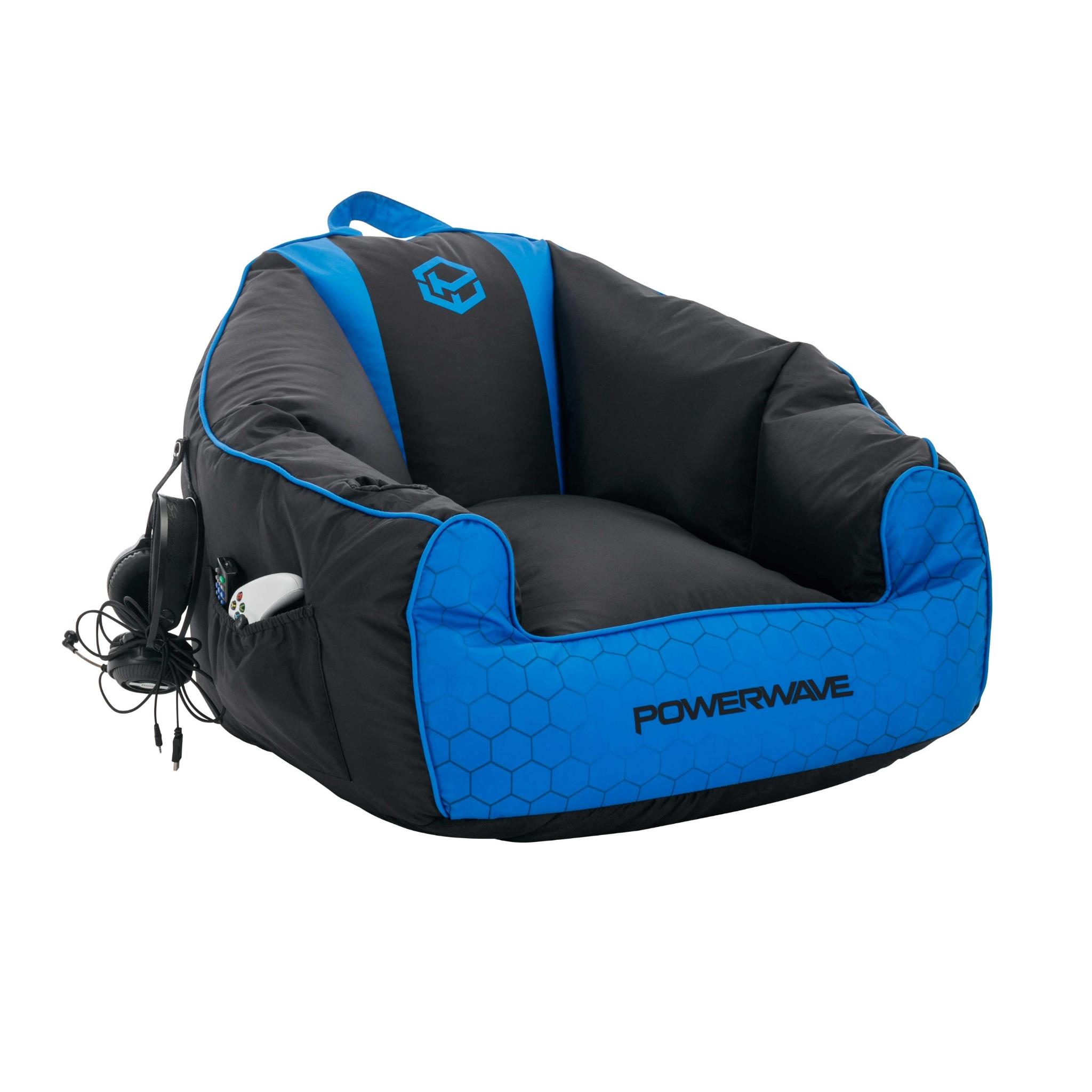 Powerwave Bean Bag Puff Chair (Blue)