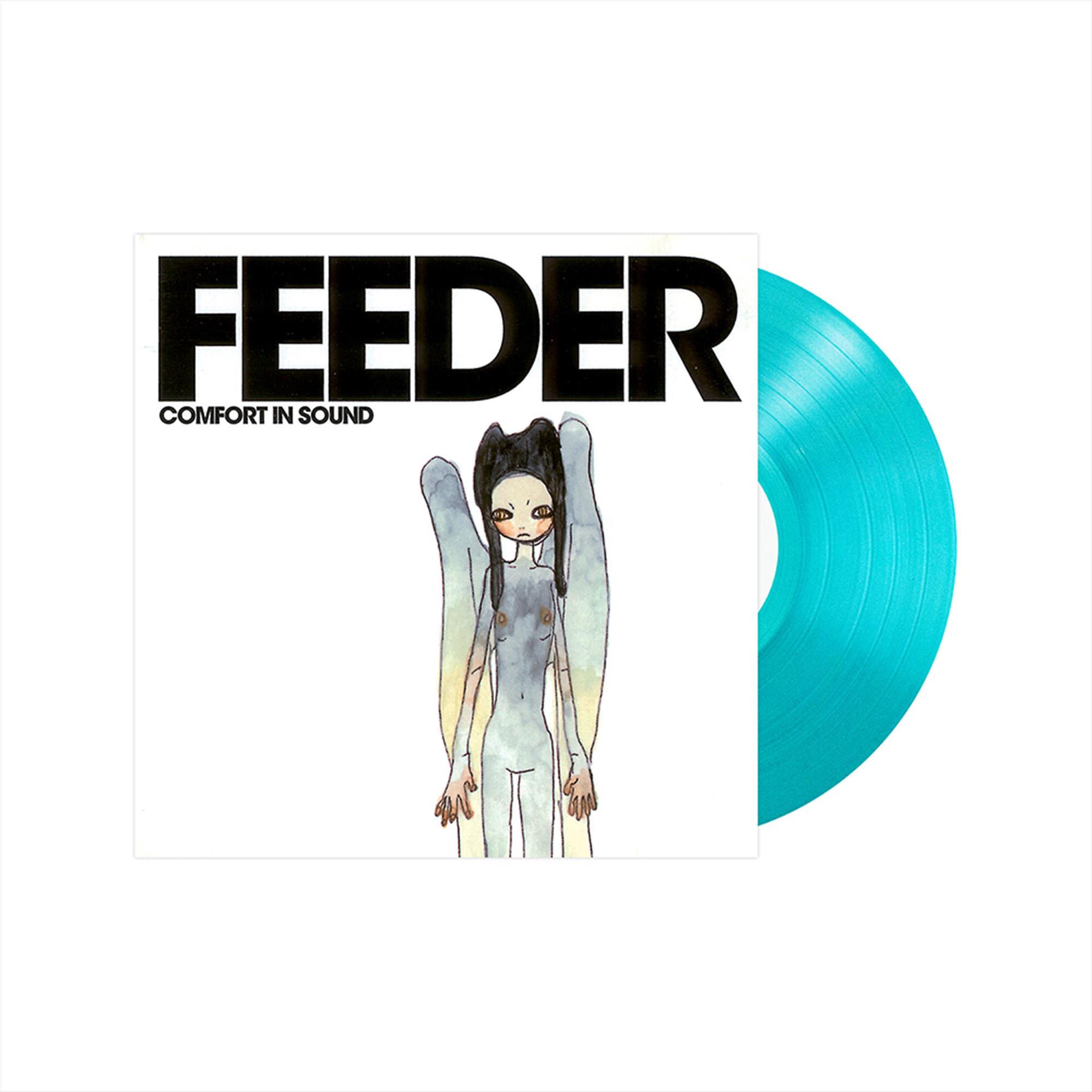 Feeder – Comfort In Sound レコード 直筆サイン盤 Comfort In Sound (Transparent Curaco Blue Vinyl) (2025