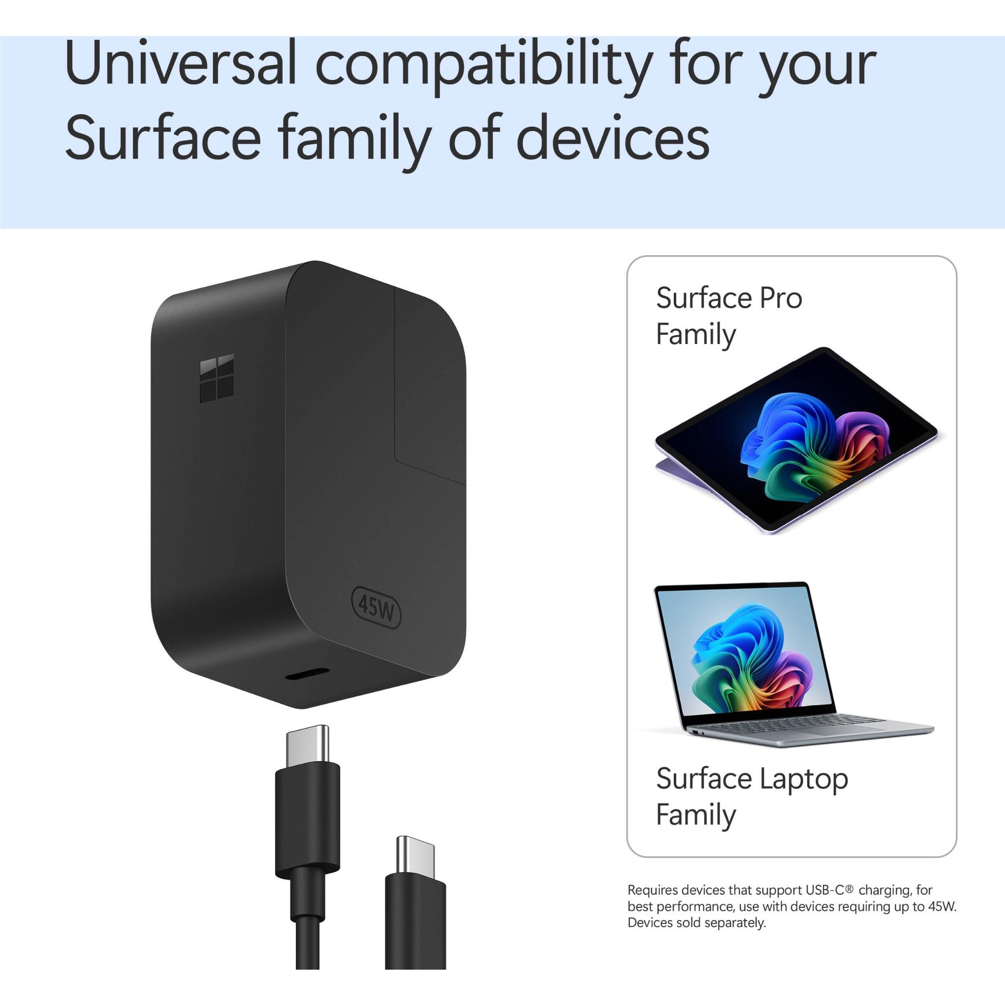 Microsoft Surface 45W USB-C Wall Charger - JB Hi-Fi