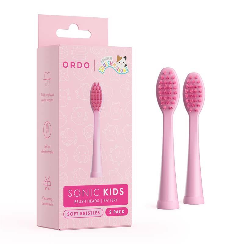 Ordo Sonic Kids Squishmallows Battery Brushheads (Squish Auggie)[2 Pack]