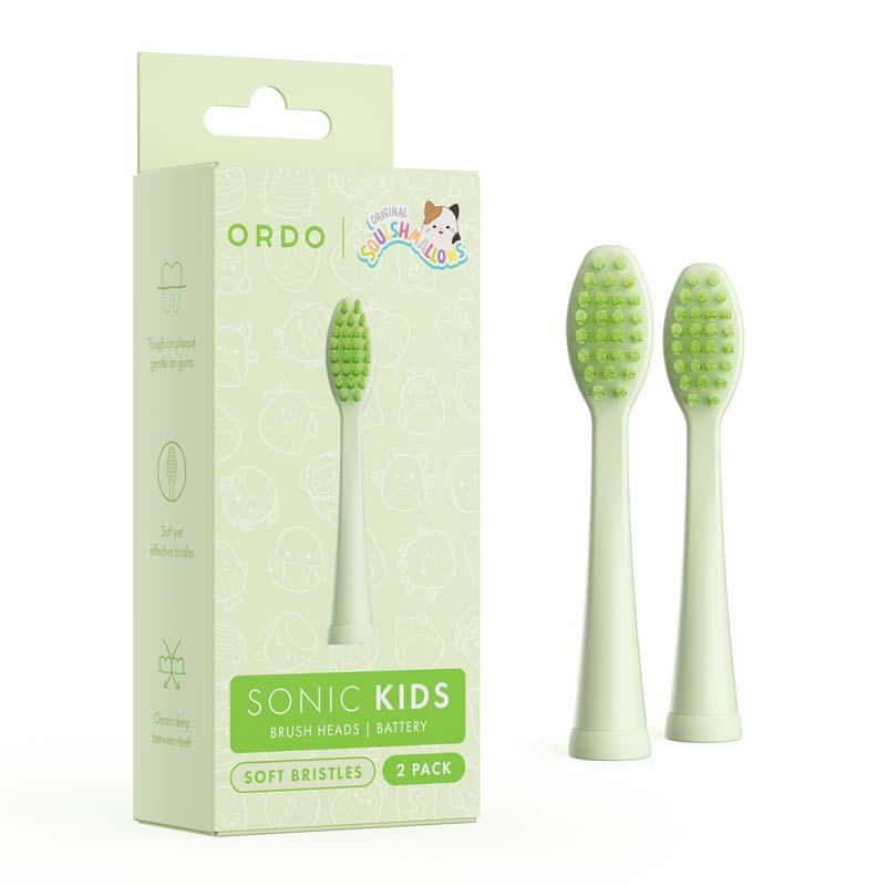 Ordo Sonic Kids Squishmallows Battery Brushheads (Squish Rutabaga)[2 Pack]