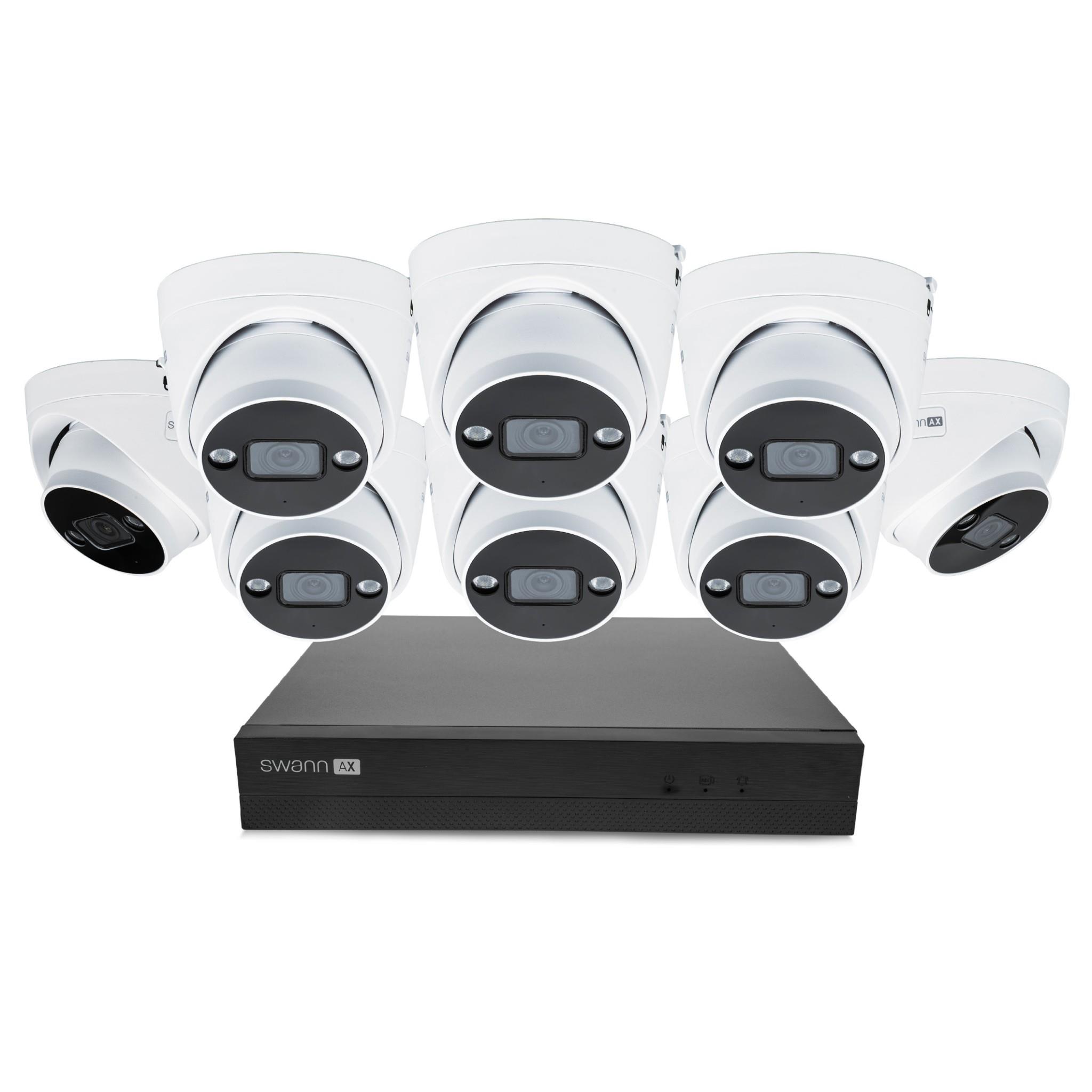 Swann AdvancedX 4K 16 Channel Dome Security Camera Kit [8 Pack]