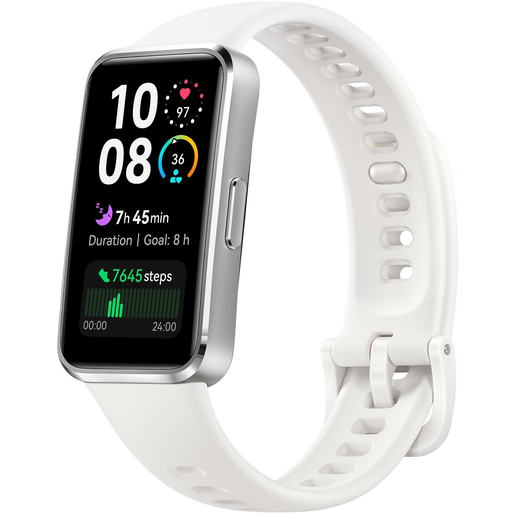 Huawei Band 10 Fitness Tracker Watch (Silver/White)