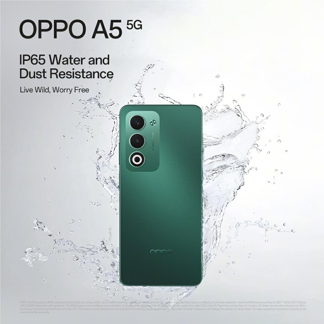 OPPO A5 5G 128GB (Aurora Green) - JB Hi-Fi