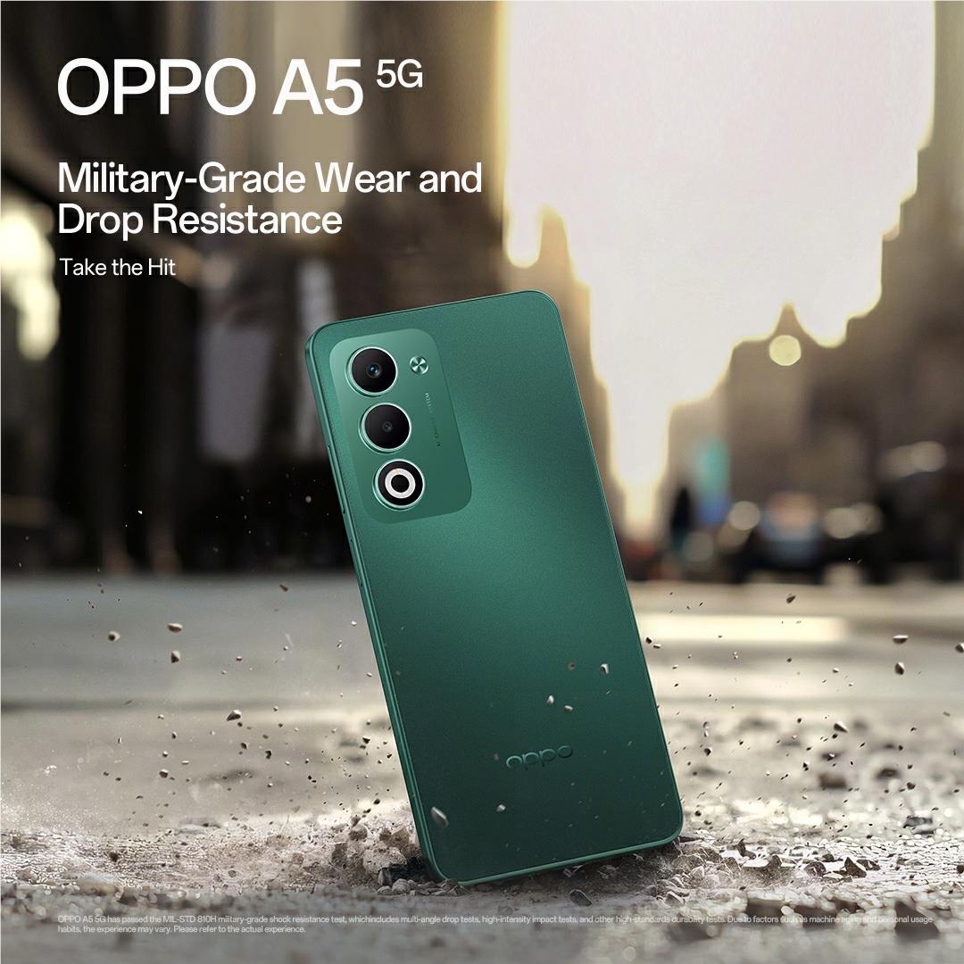 OPPO A5 5G 128GB (Aurora Green) - JB Hi-Fi