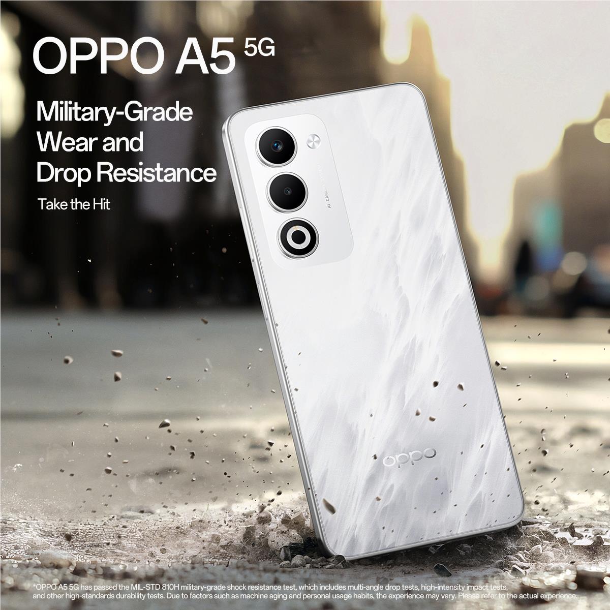 OPPO A5 5G 128GB (Mist White) - JB Hi-Fi