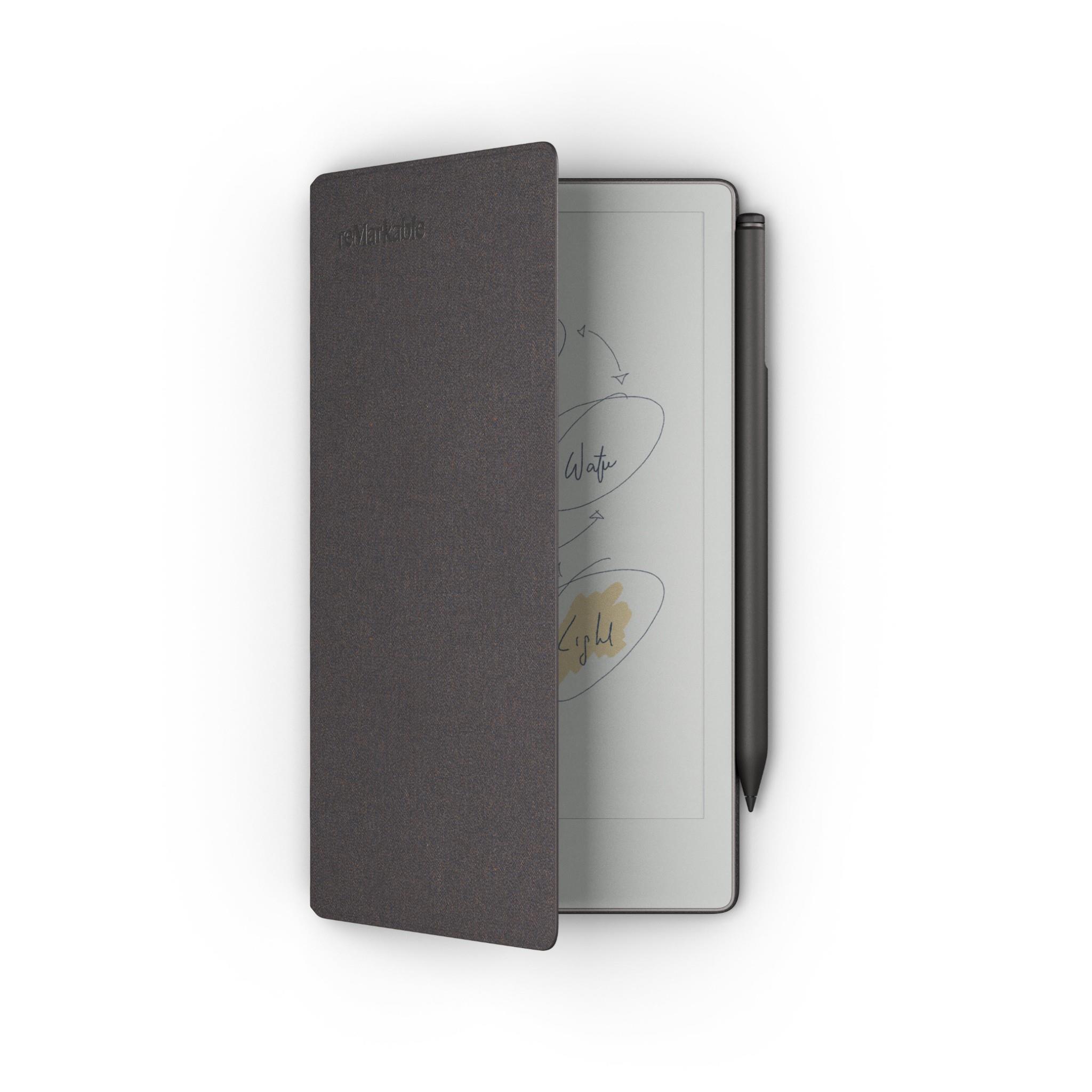 ReMarkable Paper Pro Move Bundle - 7.3" Color Paper Tablet With Marker Plus & Weave Folio