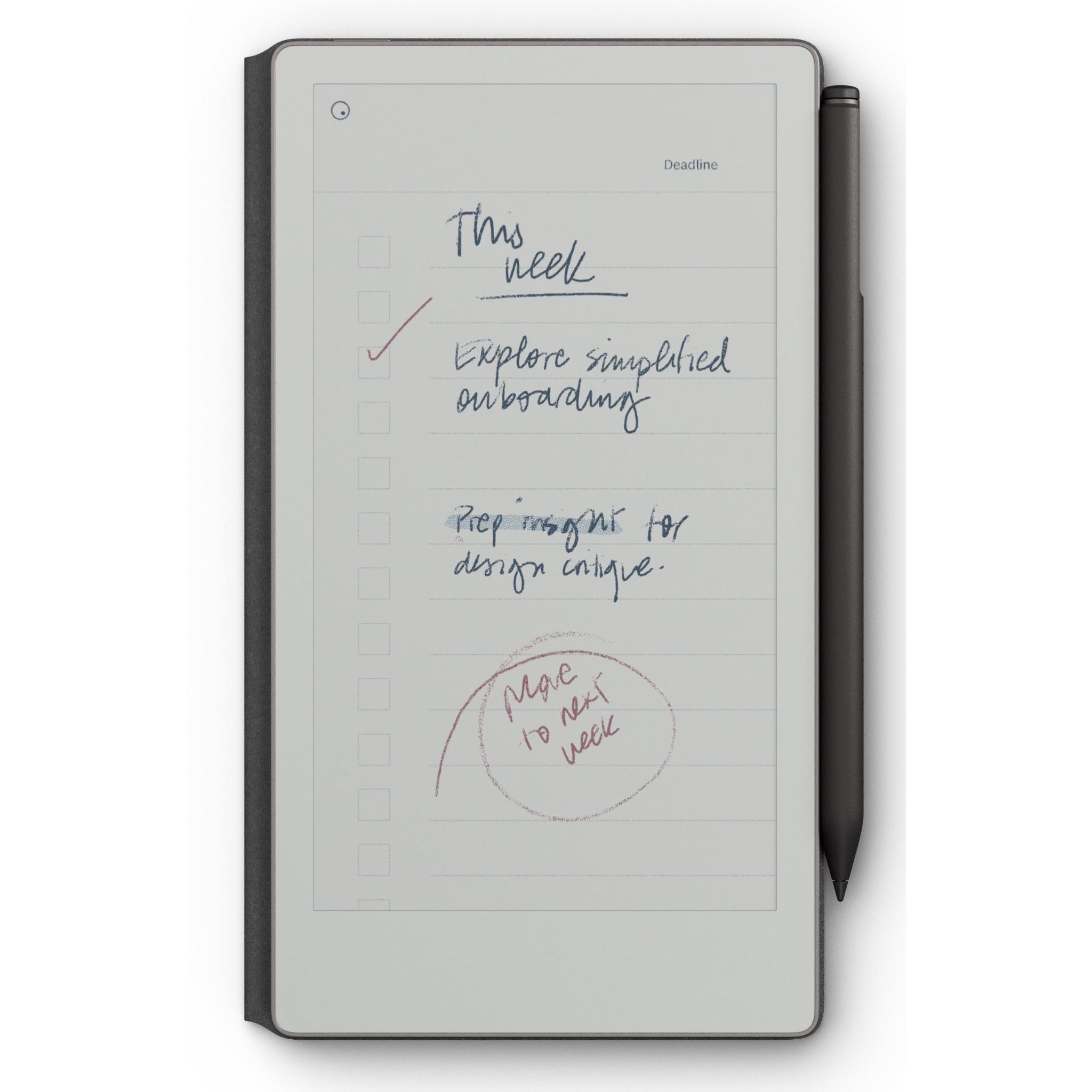 reMarkable Paper Pro Move with MarkerPlus + BookFolio Premium Leather (Black)