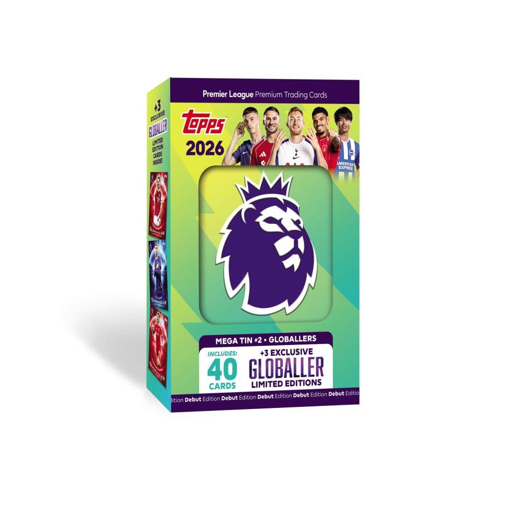 EPL - Topps Premier League Trading Cards 2026 - Mega Tin