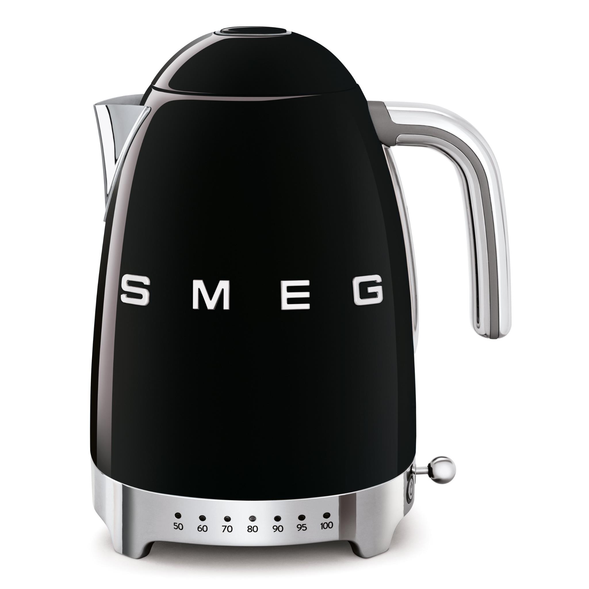 Smeg KLF04 50's Style 1.7L Variable Temperature Kettle (Black)