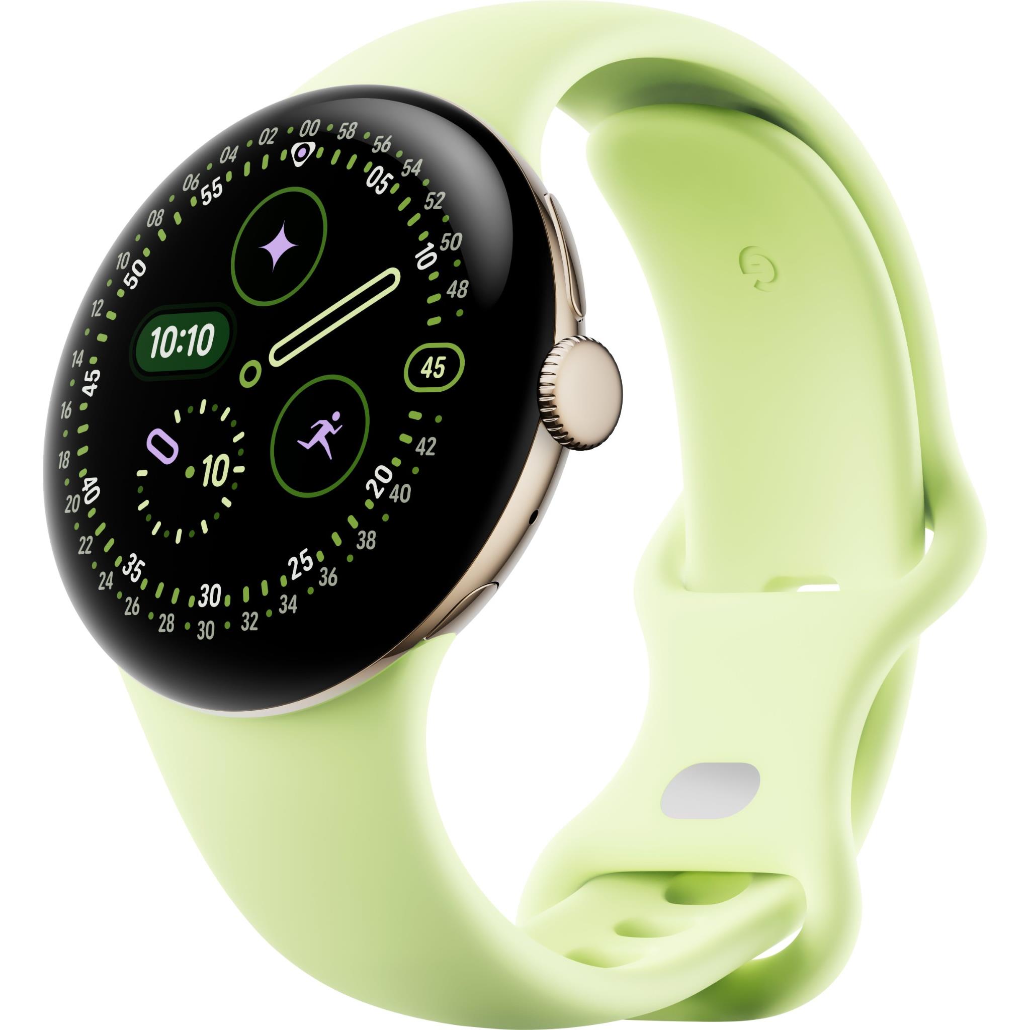 Google Pixel Watch 4 Wi-Fi 41mm (Champagne Gold with Lemongrass Active Band)