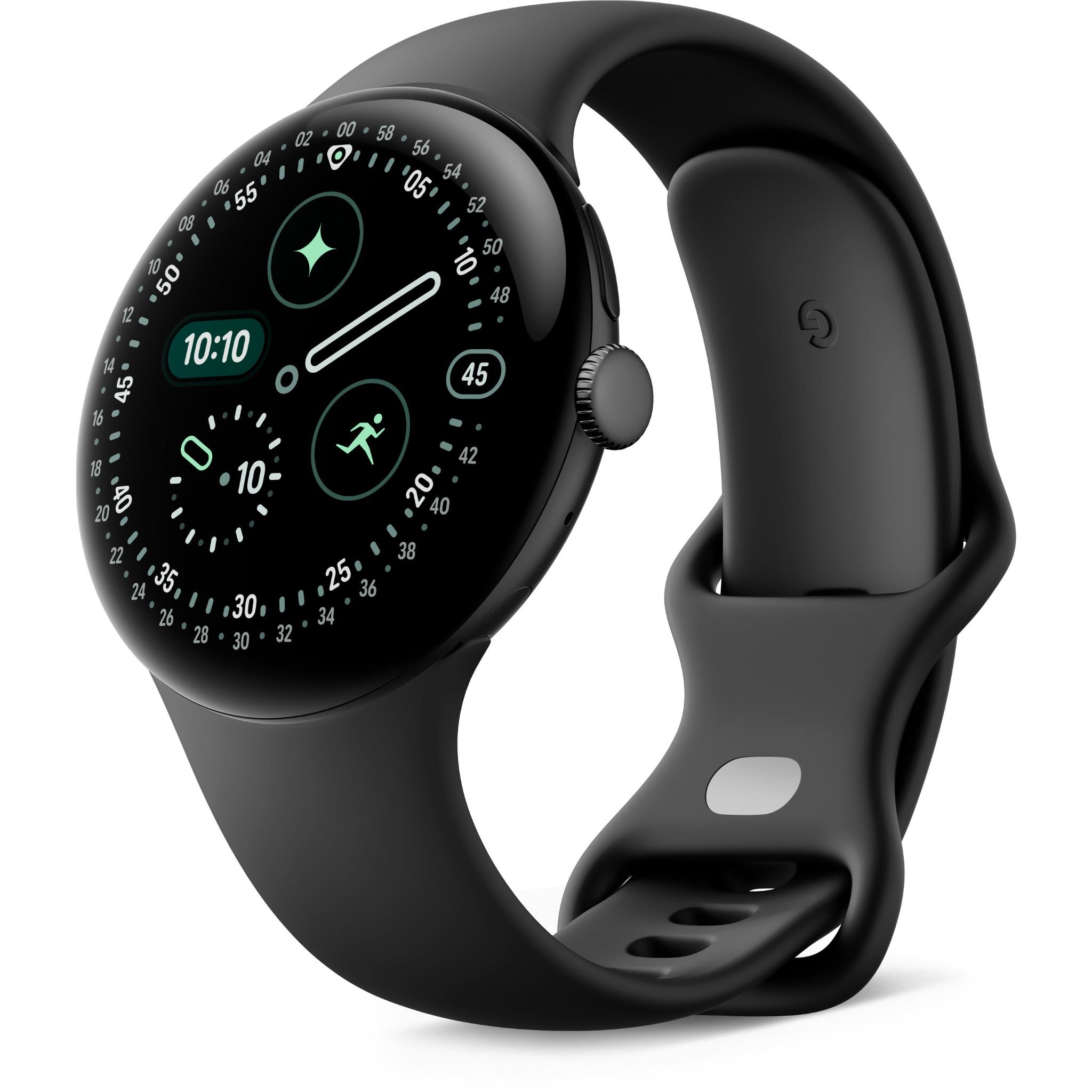 Google Pixel Watch 4 LTE 45mm ((Matte Black with Obsidian Active Band)