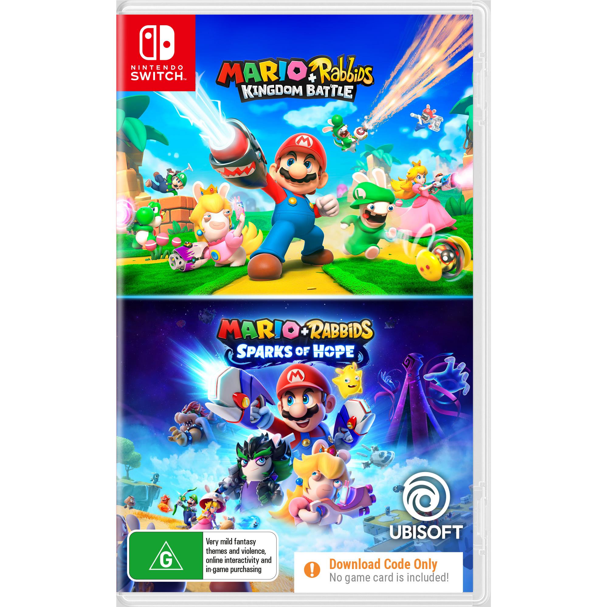 Mario + Rabbids Kingdom Battle & Sparks of Hope Bundle (Code in Box)