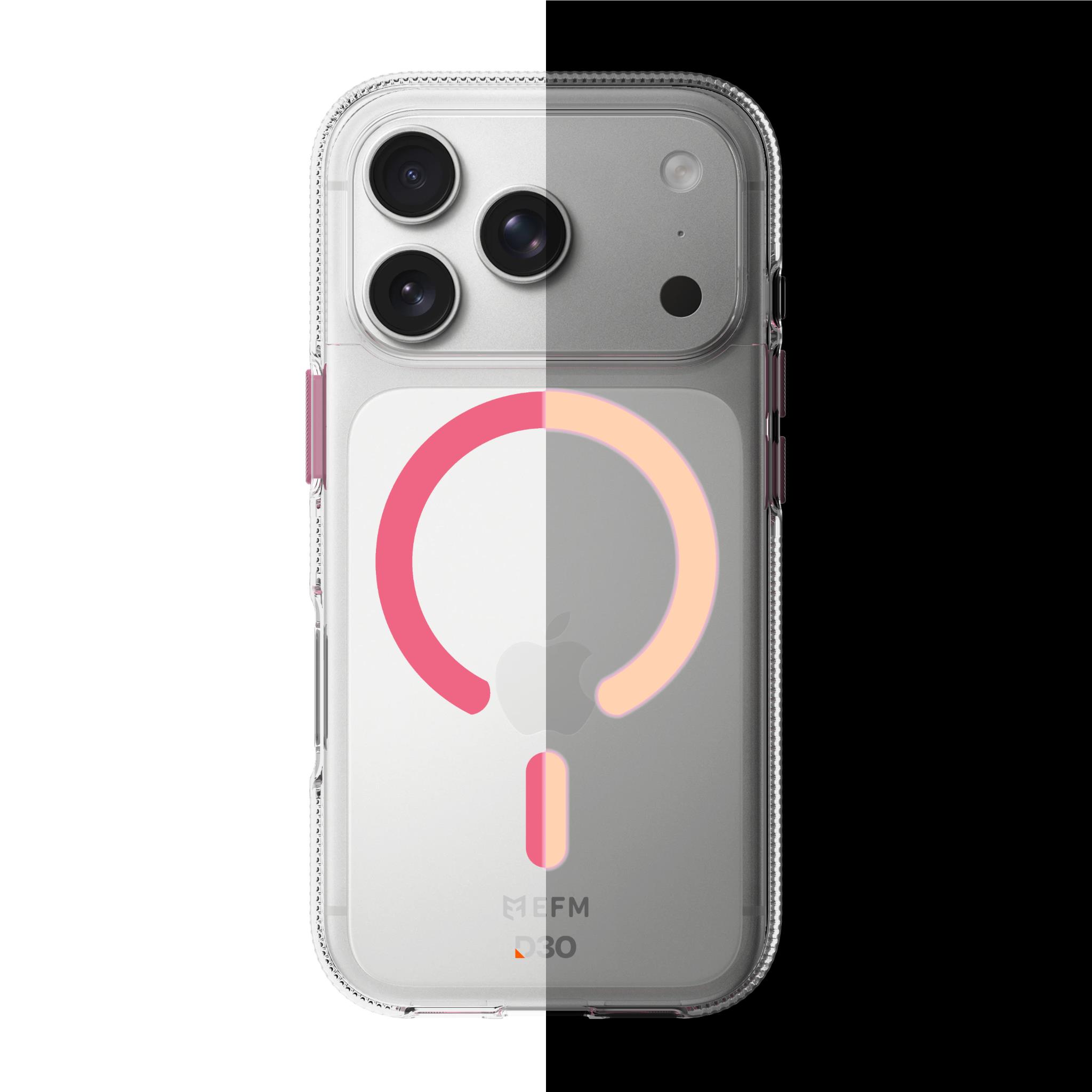 EFM Ibiza Glow Case with D3O Zero for iPhone 17 Pro (Pink)
