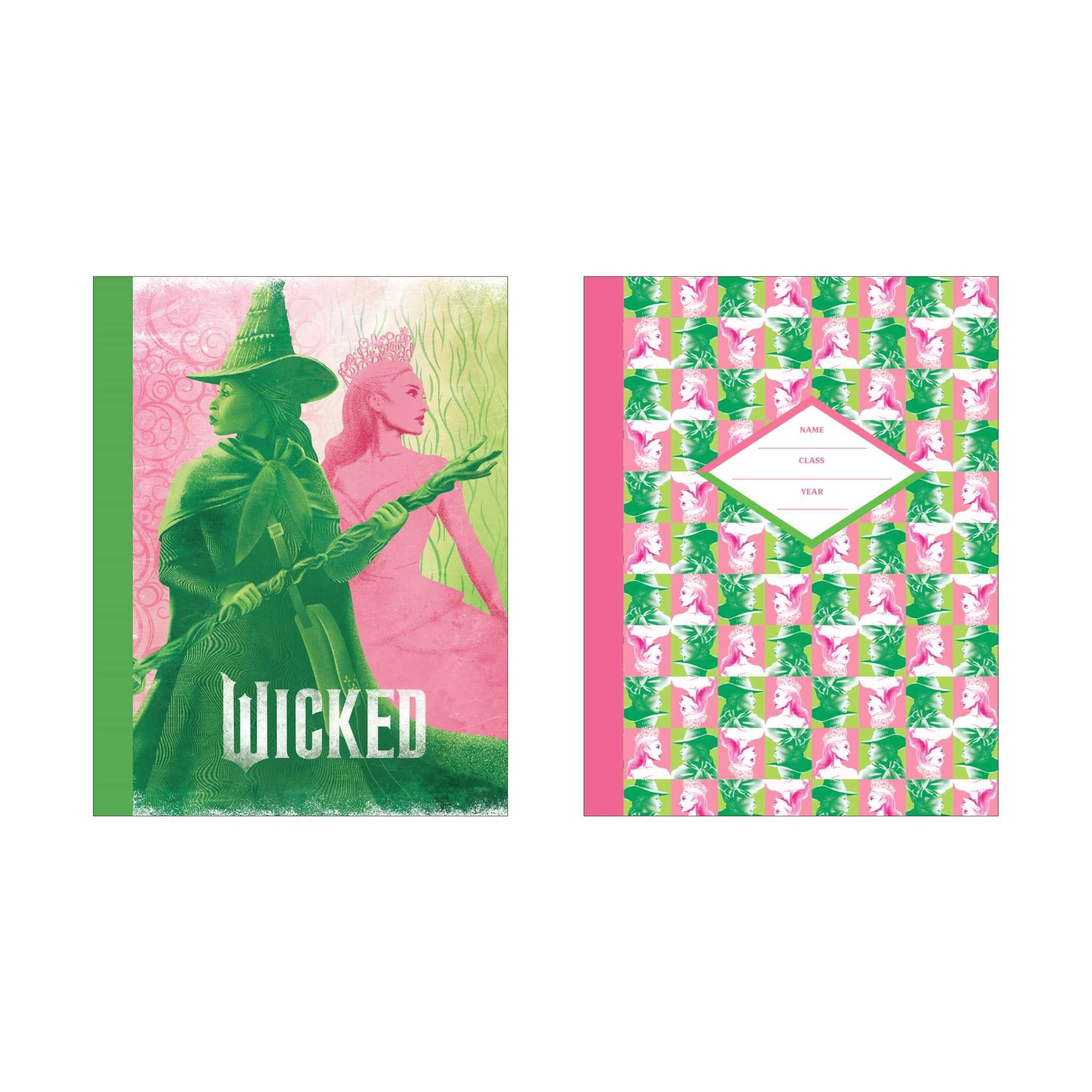Wicked Pink & Green Composition Notebook Set