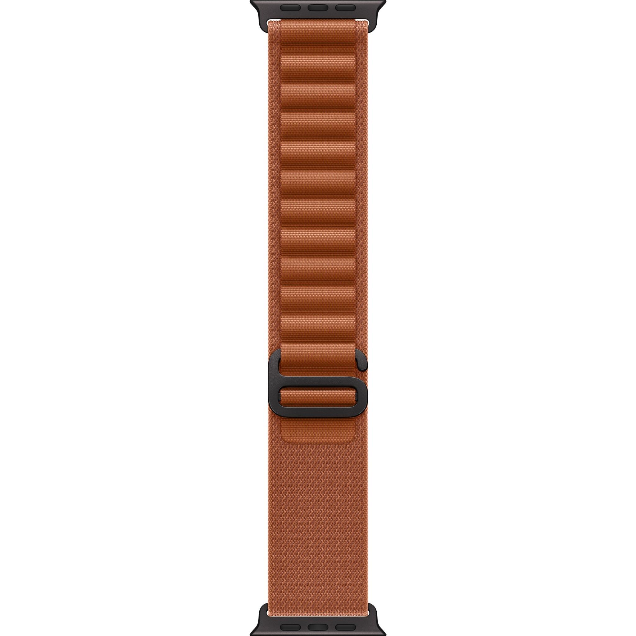 Apple Watch 49mm [Terra Cotta] Alpine Loop [Large] - [Black Titanium Finish]