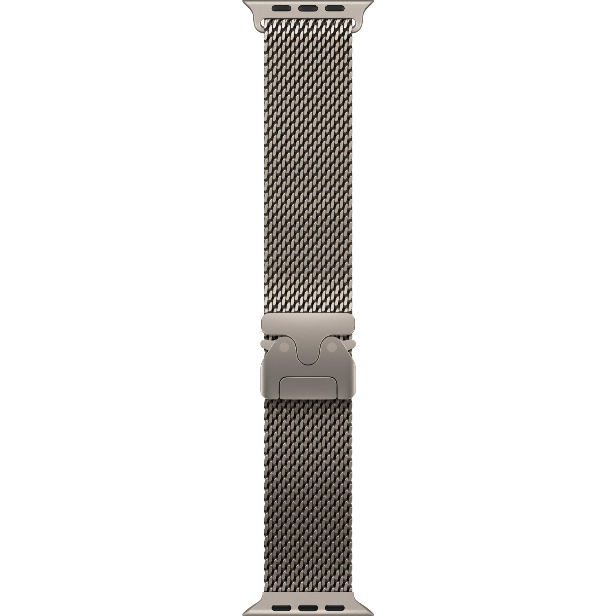 Apple Watch 49mm [Natural] Titanium Milanese Loop - [Medium]