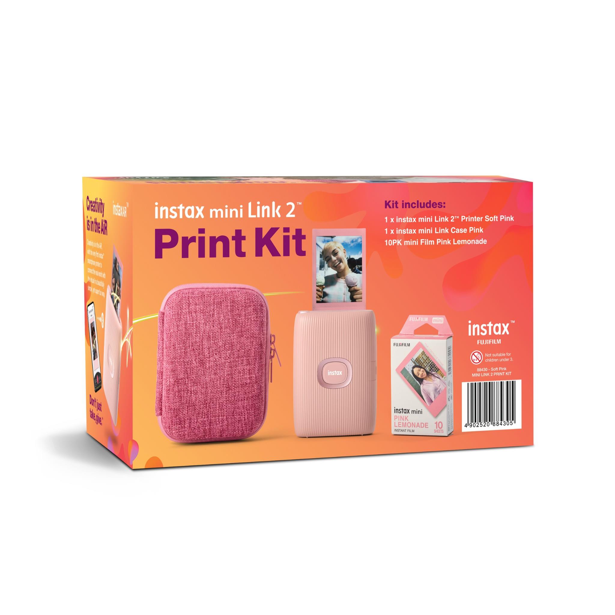 Fujifilm Instax mini Link 2 Kit (Soft Pink) - JB Hi-Fi