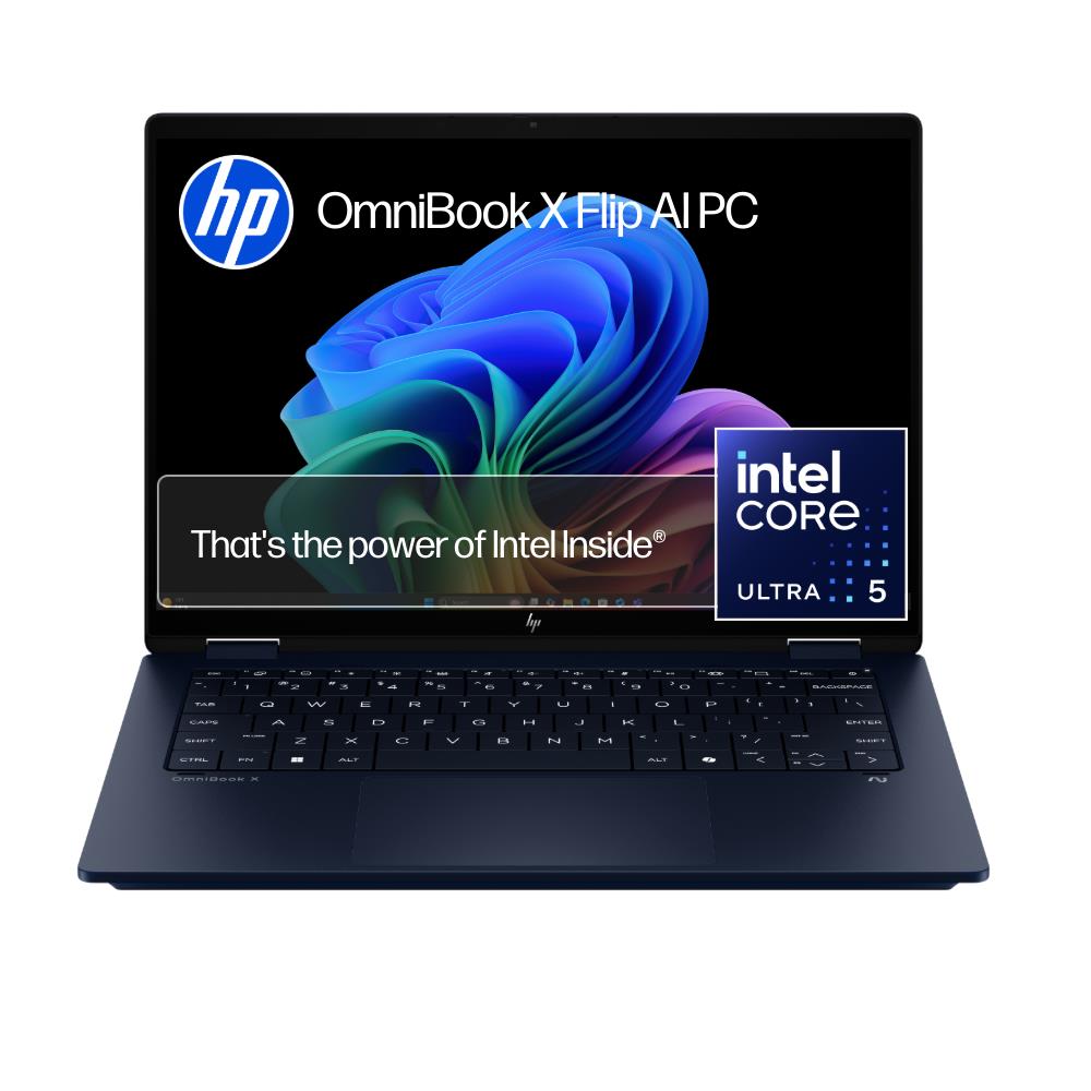 HP OmniBook X Flip 14" WUXGA 2-in-1 AI OLED Laptop (Intel Core Ultra 5)[512GB/Blue]