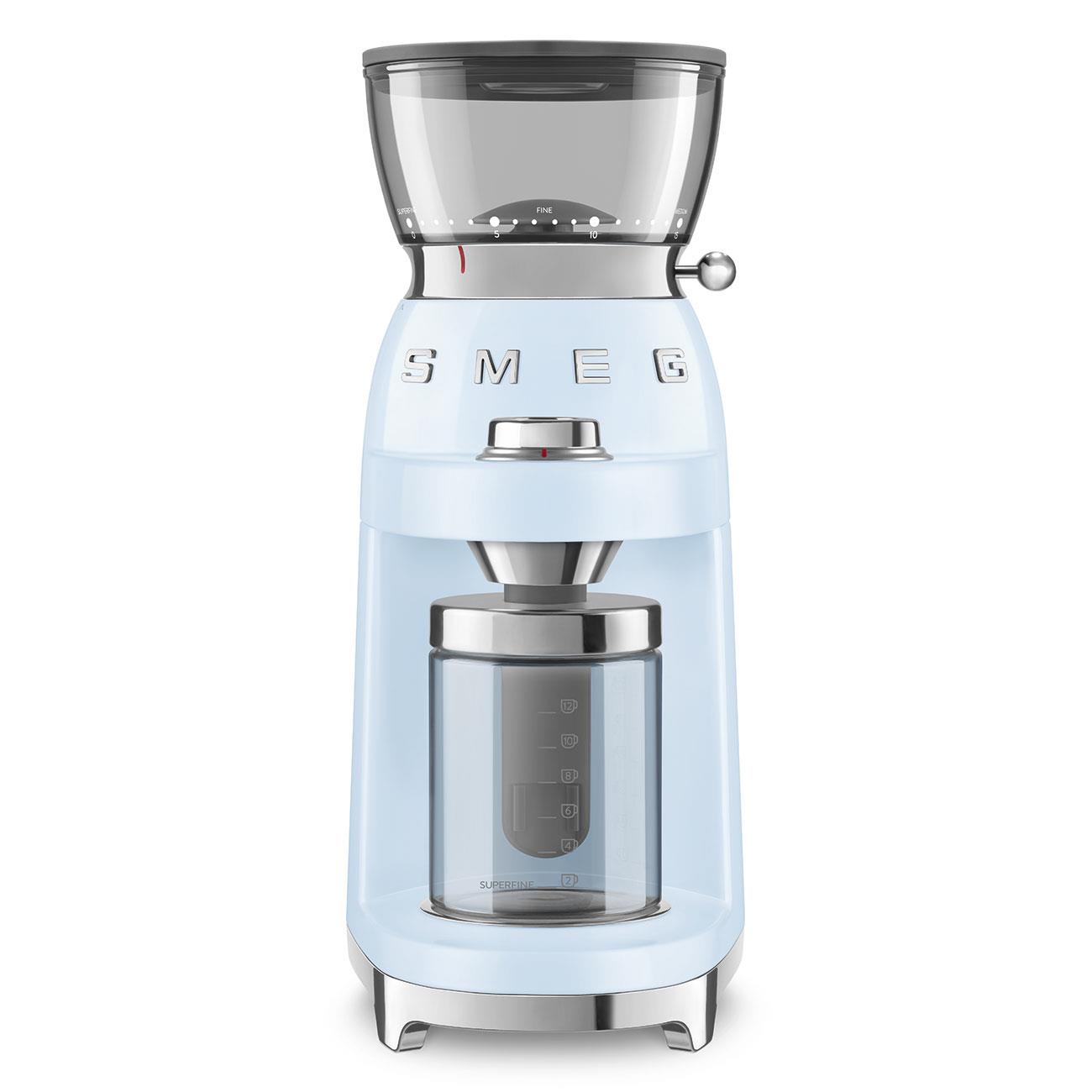 Smeg 50’S Style Retro Coffee Grinder (Pastel Blue)