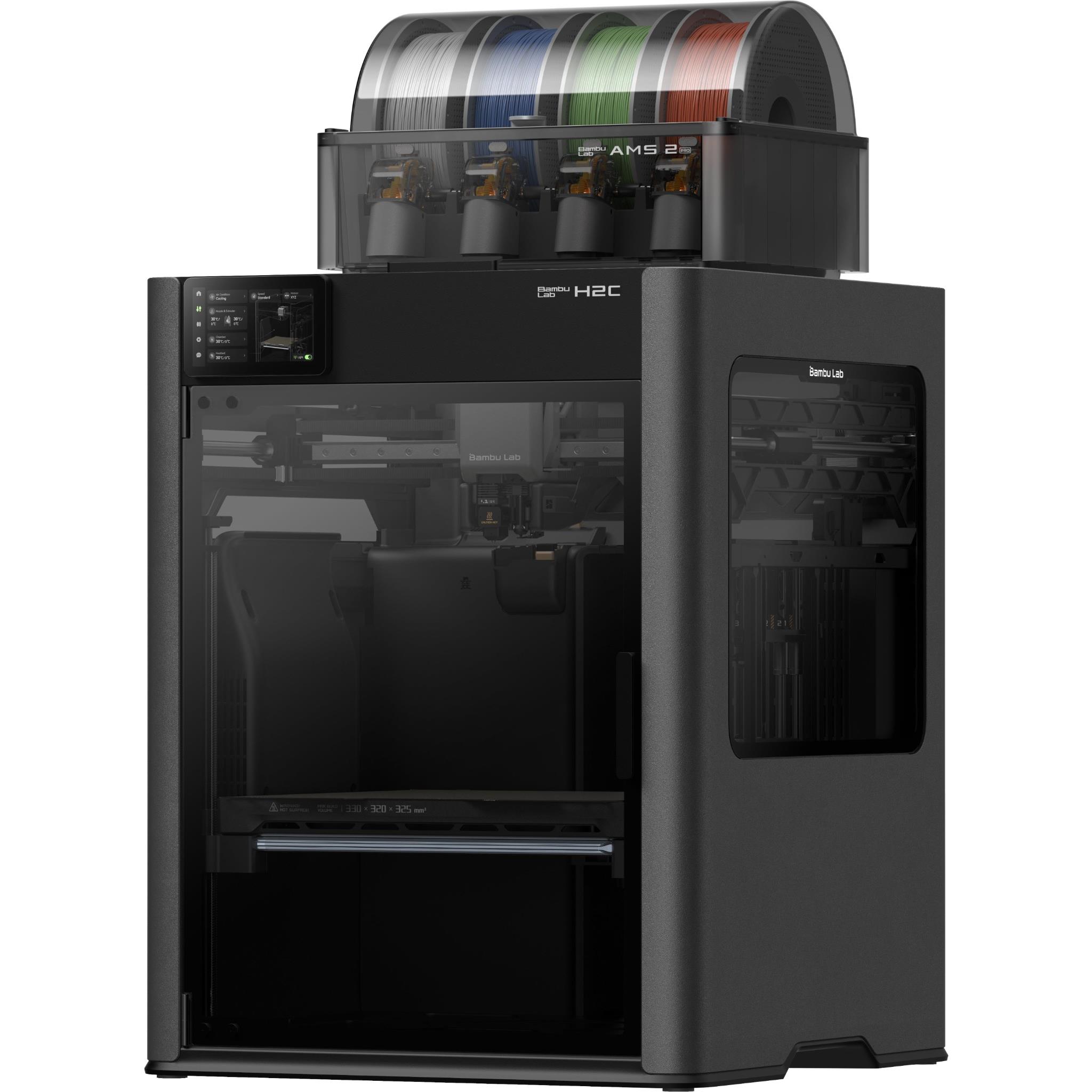 Bambu Lab H2C Combo 3D Printer (Enclosed) [Excludes Filament]