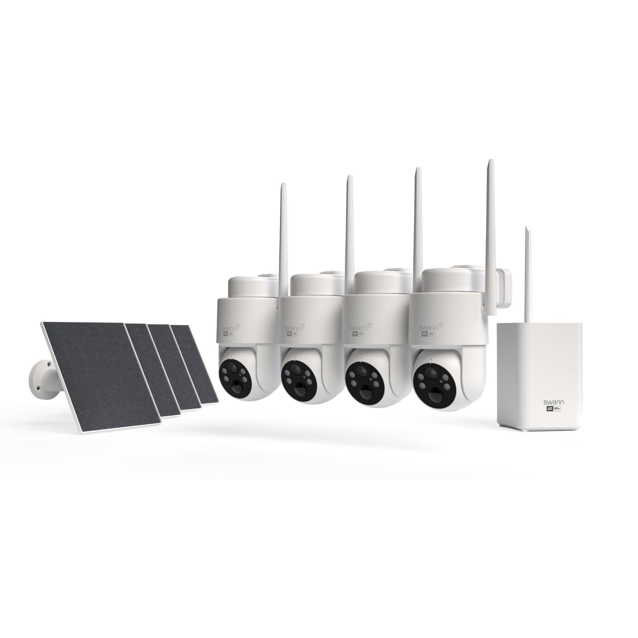 Swann MaxTrak 4K AI Auto Tracking Long Range Security Camera System  (4 Pack)