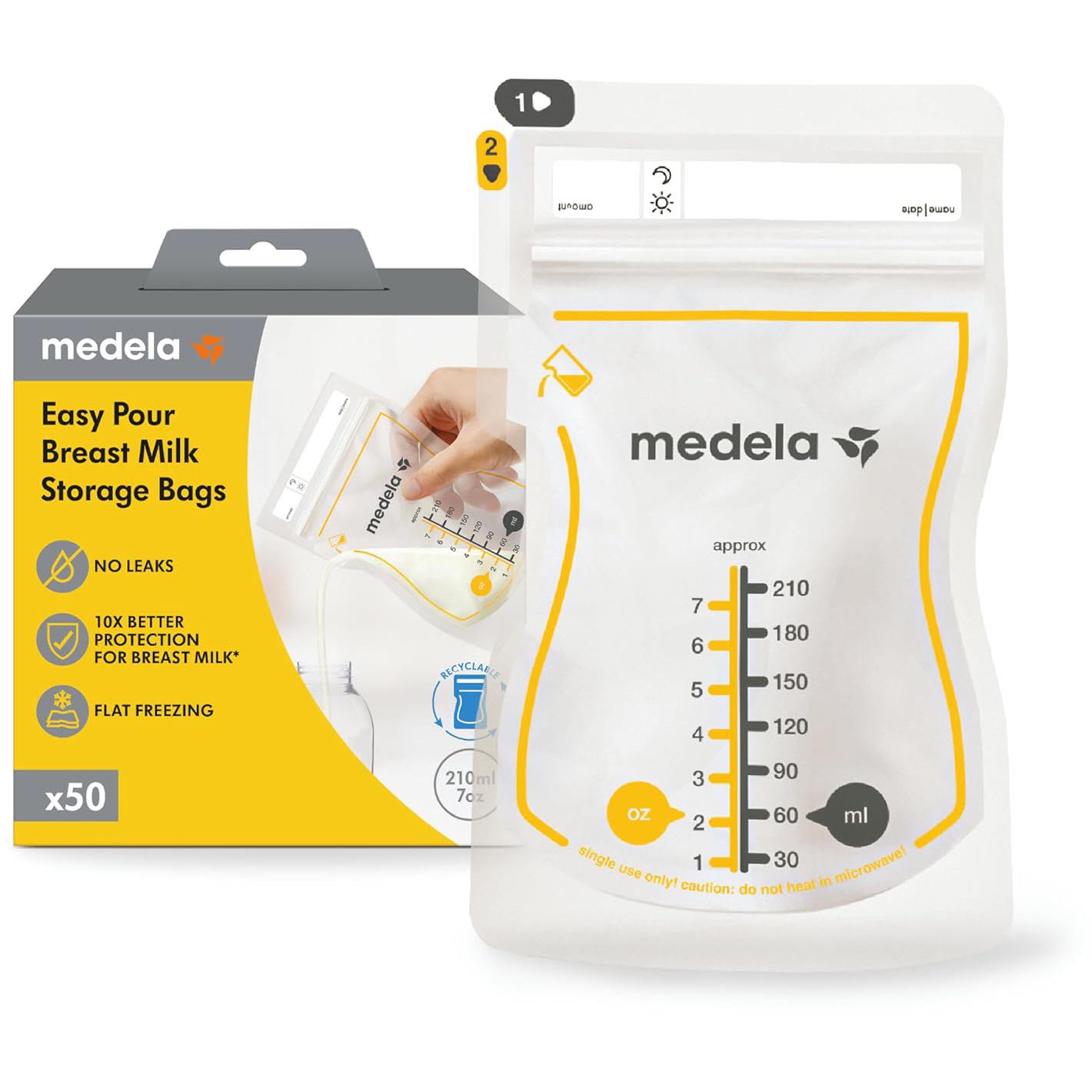 Medela Easy Pour Breast Milk Storage Bags (50 Pack)