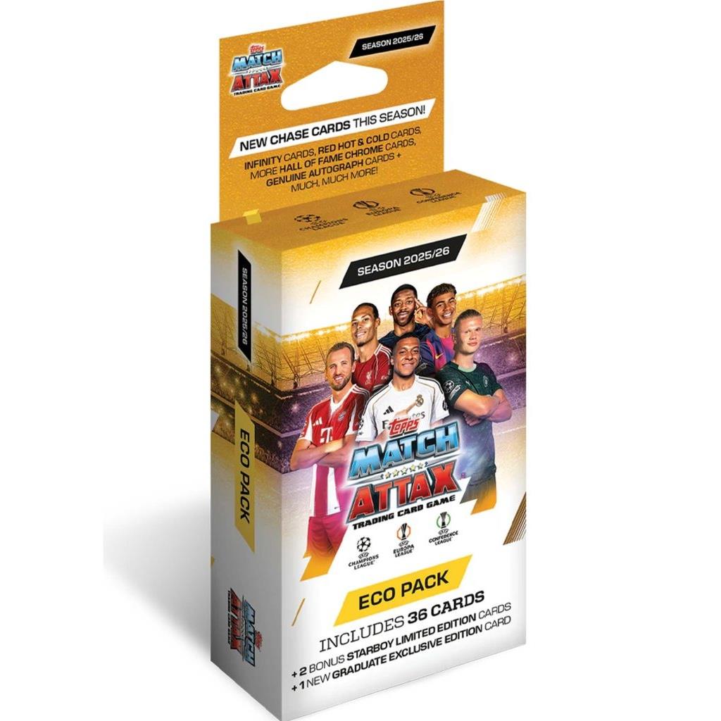 Topps UCC Match Attax 2025/2026 Edition Eco Hanger Box Trading Cards