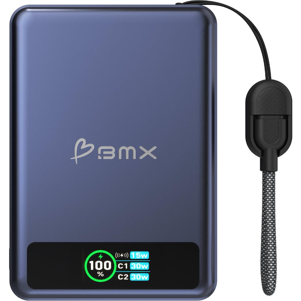 BMX SolidSafe 10K Semi-Solid-State Magnetic Power Bank (Blue)