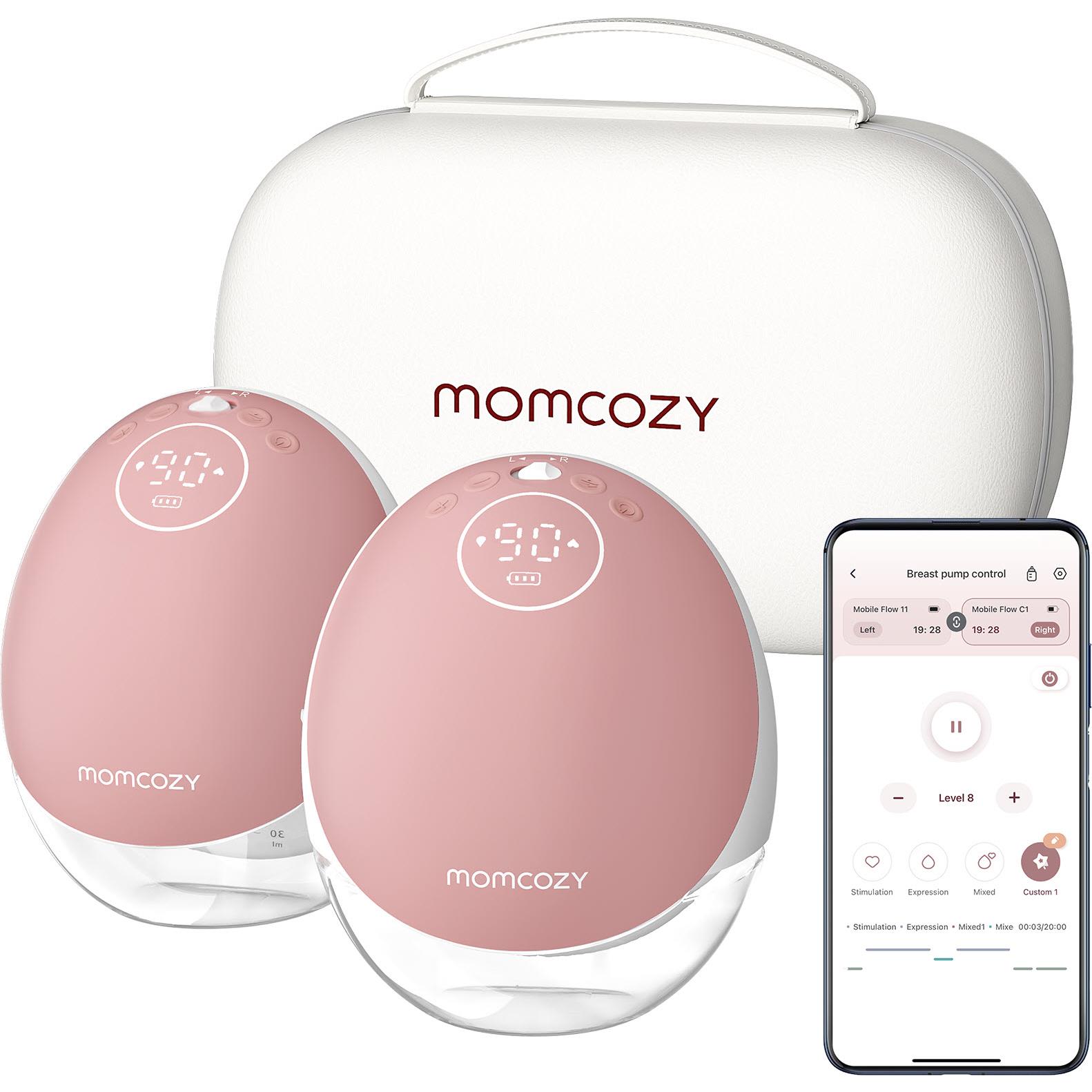 Momcozy M9 Hands-Free Breast Pump Red (Double)