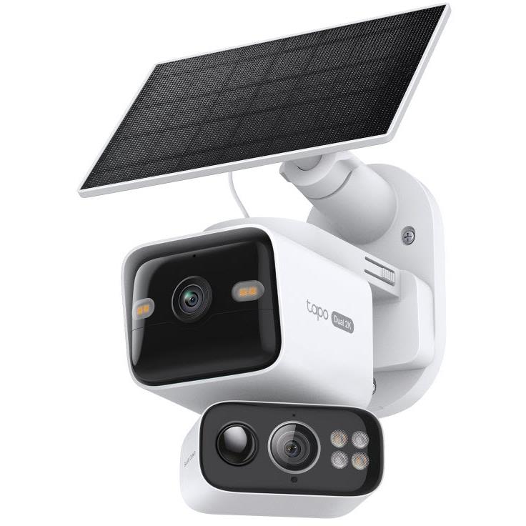 Tapo 2K Solar-Powered Dual-Lens Pan/Tilt Security Camera Kit