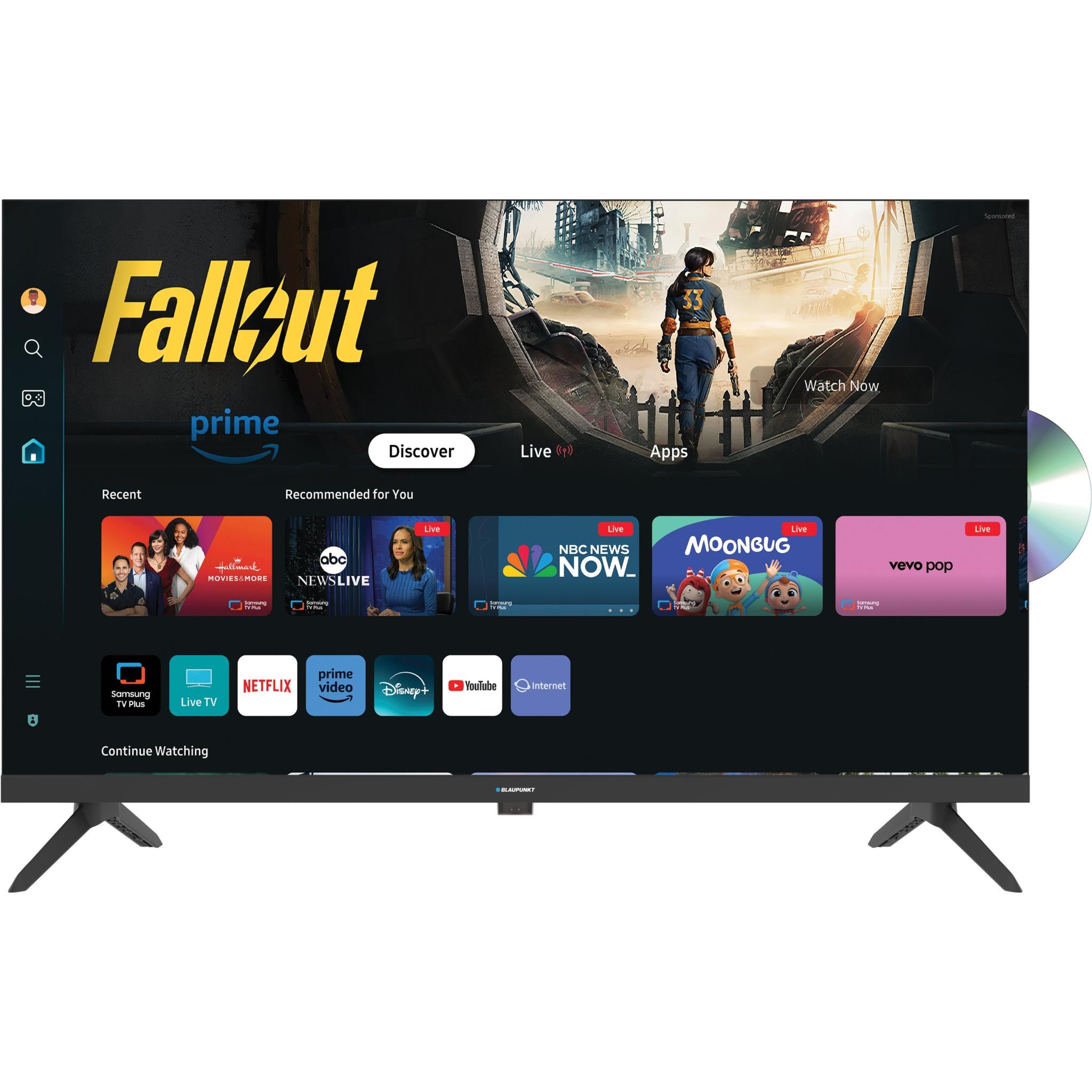 Blaupunkt 32" HD TV with Tizen OS DVD Player and 12V Car Charger