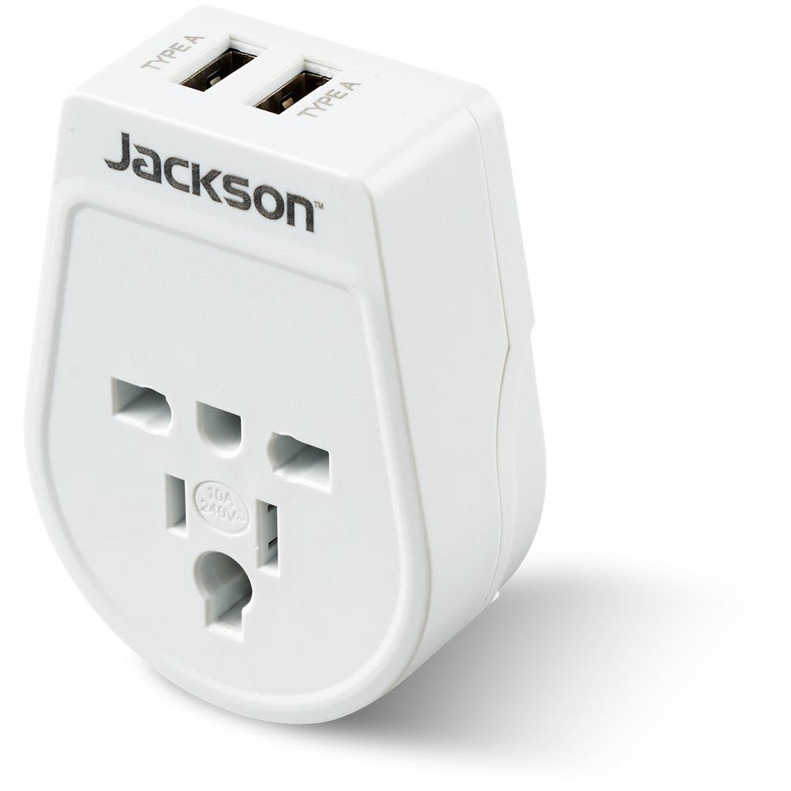 Jackson Incoming Travel Adaptor with USB Charging (USA, UK, Japan & Europe)