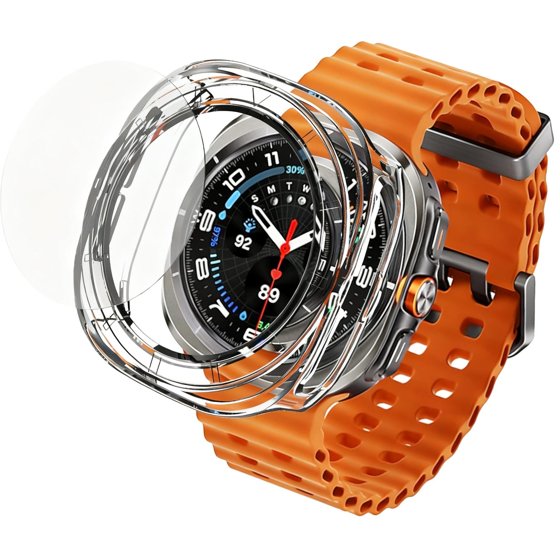 Monster Galaxy Watch Ultra 47mm Case and Glass Screen Protector