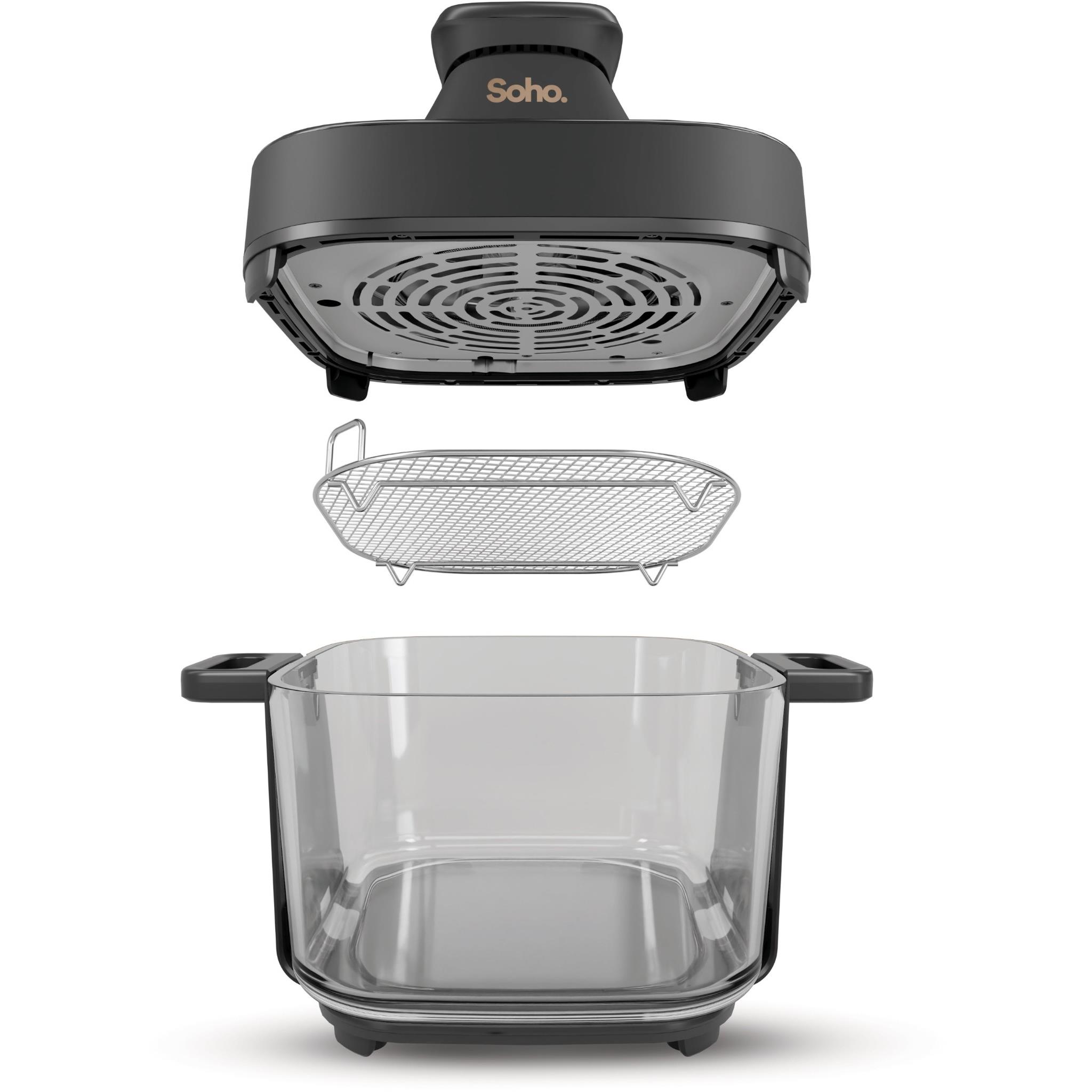 Soho Crystal 6L Glass Air Fryer