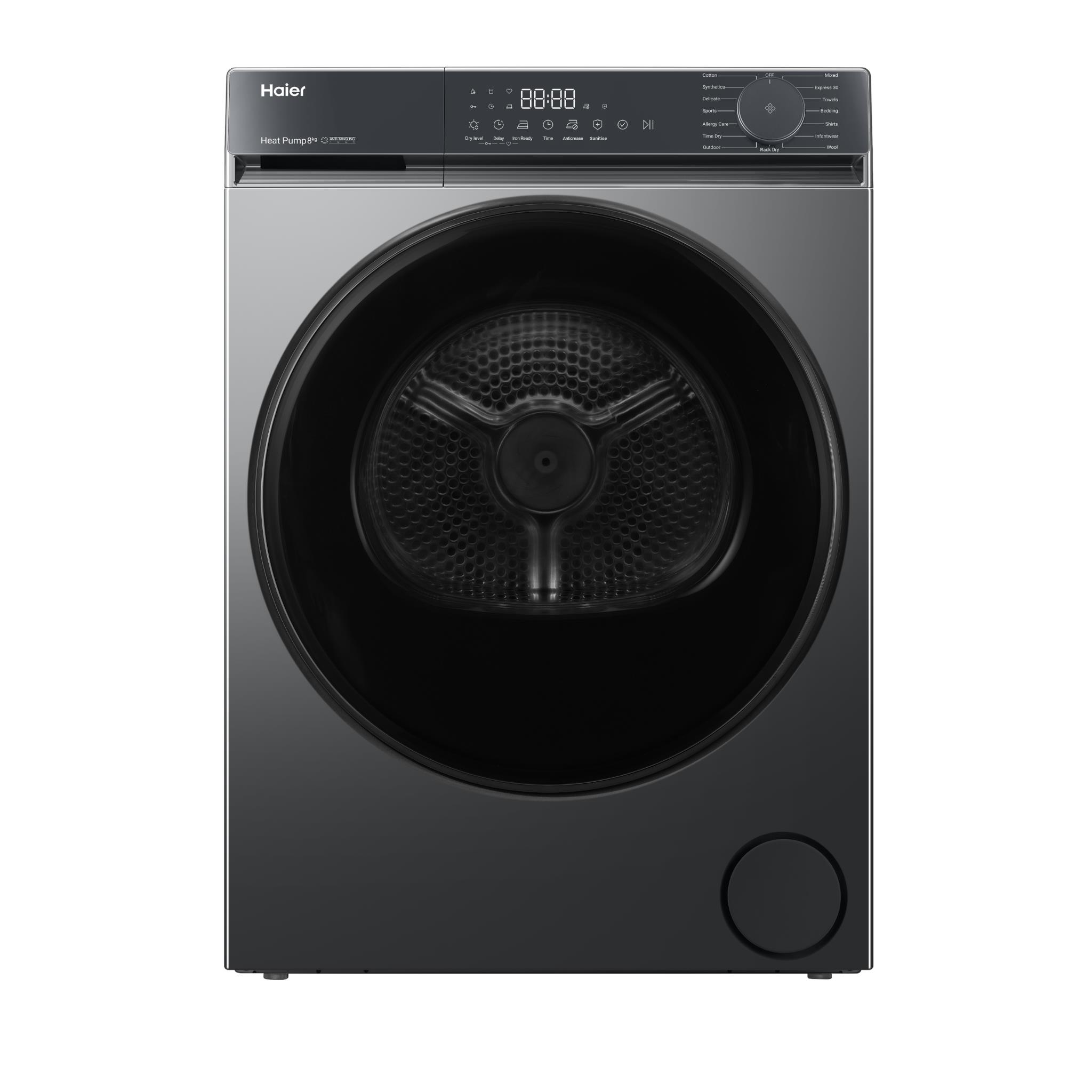 Haier HDHPS80KB1 300 Series 8kg Heat Pump Dryer (Dark)