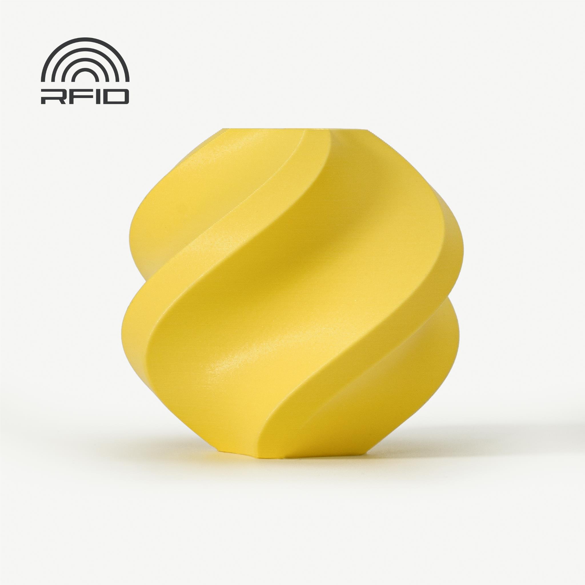 Bambu Lab PLA 3D Printer Filament with Spool (Matte Lemon Yellow) [1kg]