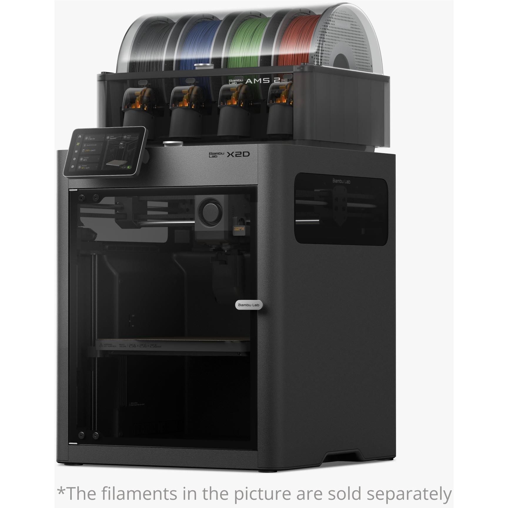 Bambu Lab X2D Combo 3D Printer (Enclosed) & AMS 2 Pro [Excludes Filament]