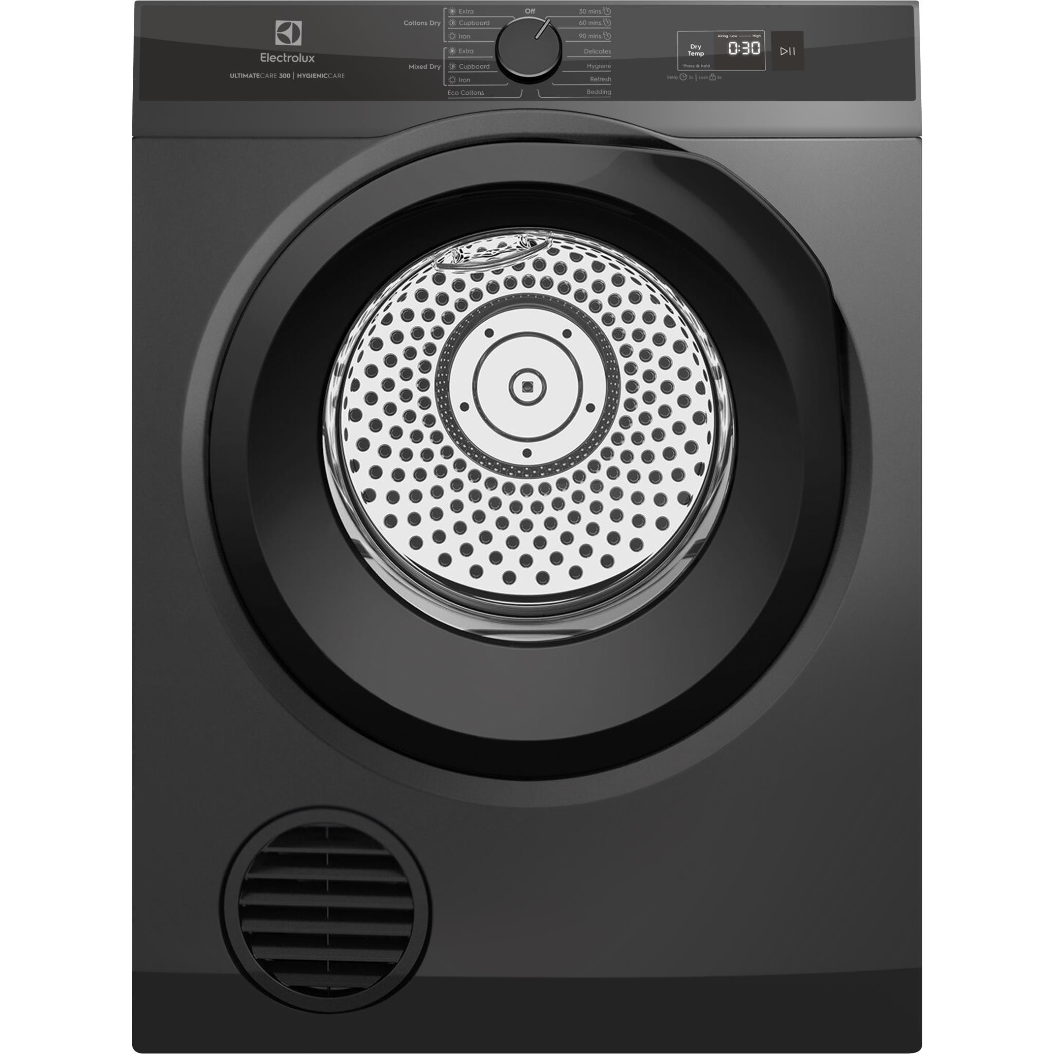 Electrolux EDV705N3SC UltimateCare 7kg Vented Clothes Dryer (Dark Silver)