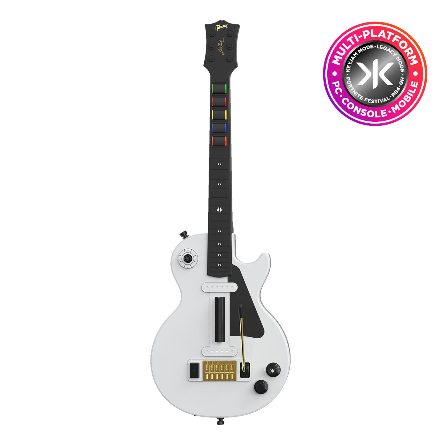 CRKD Gibson® Les Paul White Pro Edition Guitar Controller - OG Neck