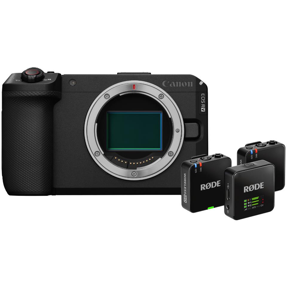 Canon EOS R6 V Full Frame Mirrorless Camera with RØDE Wireless GO Gen 3 Mic System (Body Only)