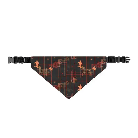 Atlanta Zone 6 Neon Clip-on Pet Bandana — front view