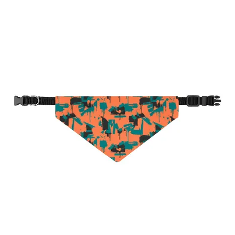Atlanta Old Fourth Ward Murals Clip-on Pet Bandana — front view